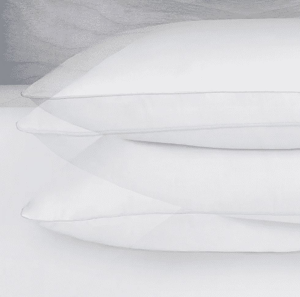 Fluffy Shredded Queen Microfiber Polyester Bed Pillows Hypoallergenic (2 Count) - Hotel Quality Plush Sleeping Pillows Detail