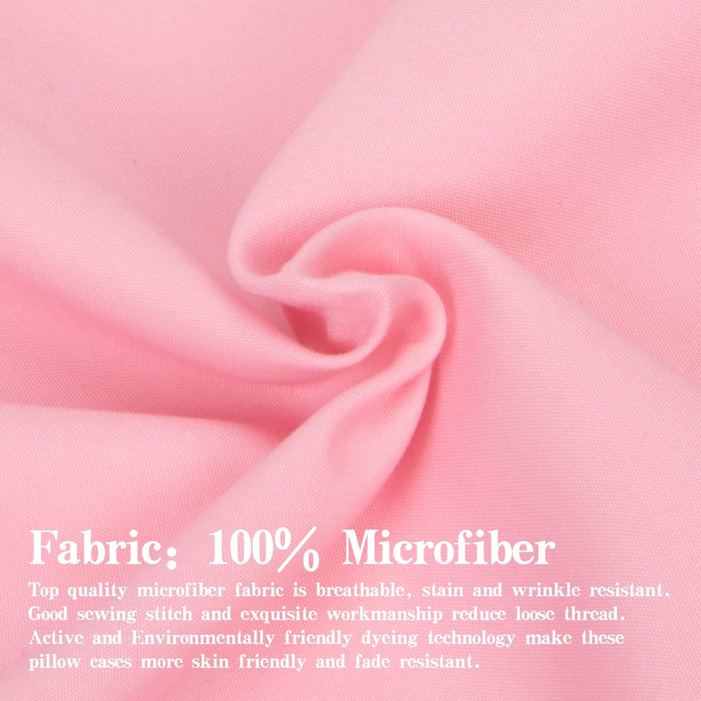 Breathable Luxury Microfiber Bed Sheets Set - 1800 Series Soft Sheet Set- 3 Piece - Twin XL - Pink - Premium Ultra-Soft Pillowcase Pair for Sleeping Detail