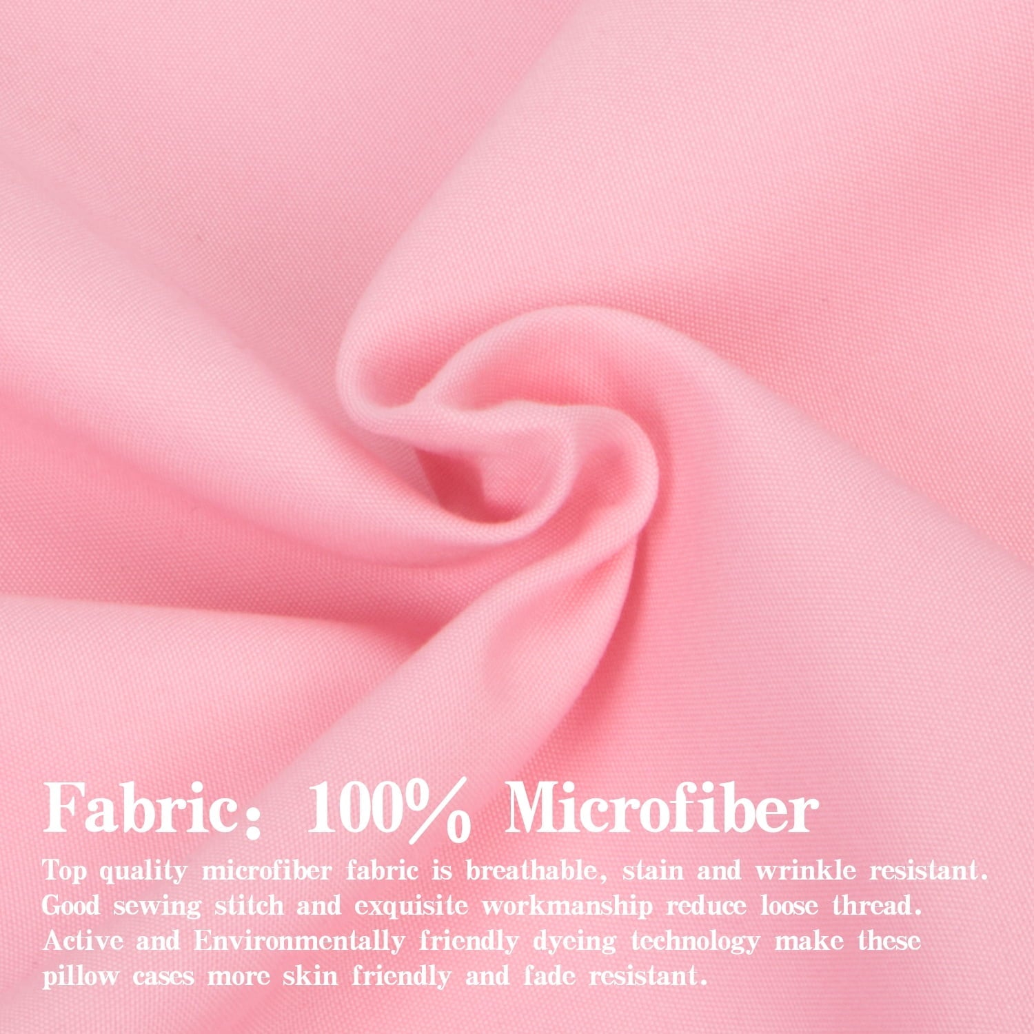 Breathable Luxury Microfiber Bed Sheets Set - 1800 Series Soft Sheet Set- 3 Piece - Twin XL - Pink - Premium Ultra-Soft Pillowcase Pair for Sleeping Detail