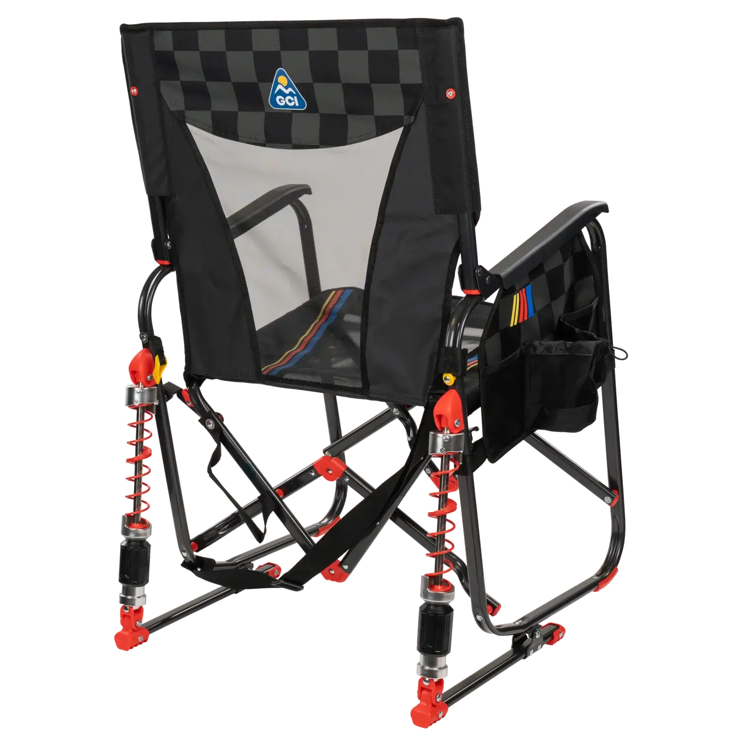 Heavy-Duty Freestyle Adjustable Rocker - NASCAR - Choice 899 - RoadTrip Rocker Smooth Motion Camp Chair Detail