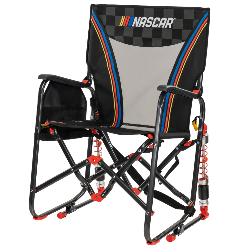 Heavy-Duty Freestyle Adjustable Rocker - NASCAR - Choice 899 - RoadTrip Rocker Smooth Motion Camp Chair Detail