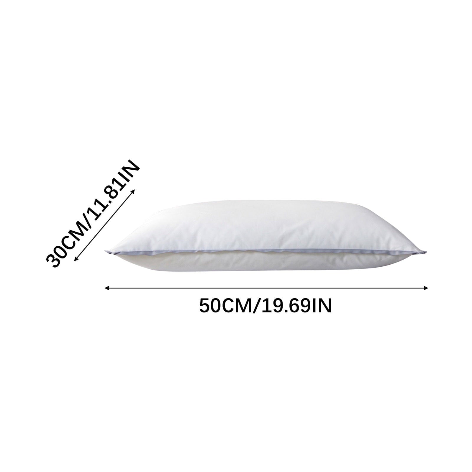 Decorative Plump Flat Pillows for Sleeping Thin, Ultra Thin Pillow, Adjustable Shredded Memory Foam Pillows for Side Back Stomach Slee... - Orthopedic Shredded Foam Bed Pillow Set Detail