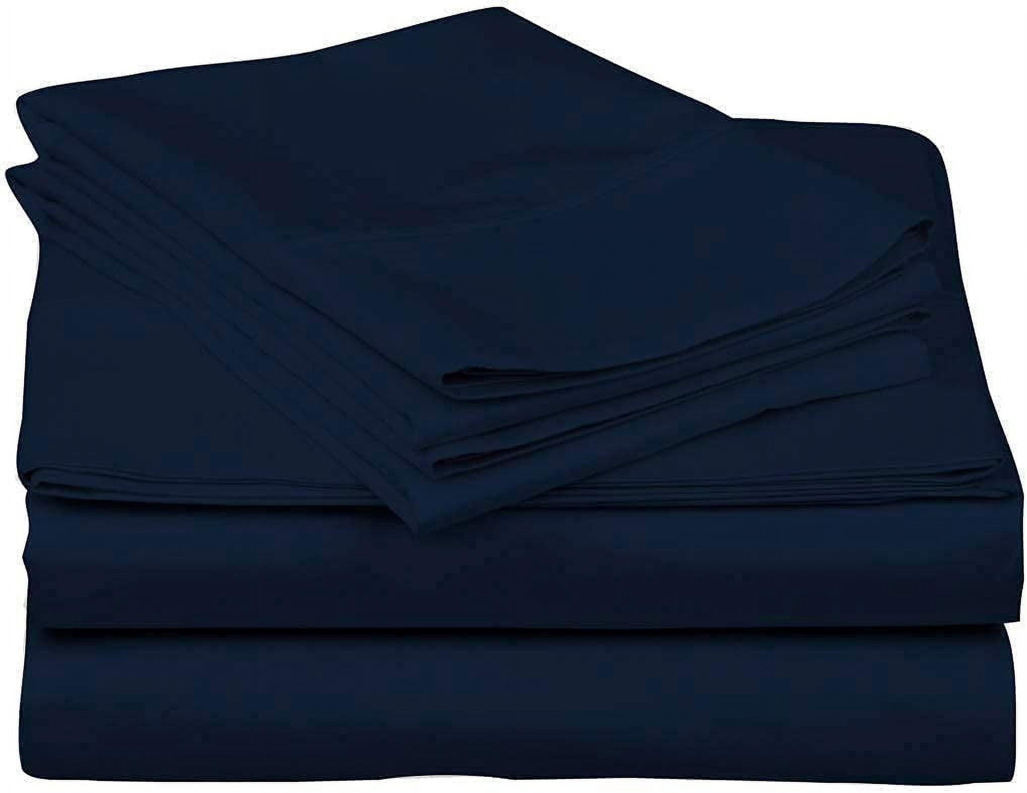 Cooling Sateen Luxury Bed Sheets Set - 800 Thread Count 100% Egyptian Cotton Sheets - 4 Piece Sheet Set Fits Mattress Upto 24 Inch D... - Premium Ultra-Soft Pillowcase Pair for Sleeping Detail
