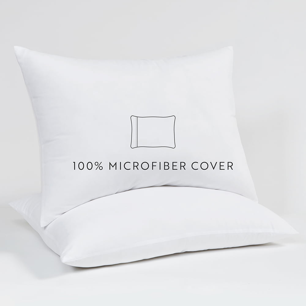 Orthopedic Support Plush Bed Pillows 2-Pack For All Sleep Styles - Back, Side and Stomach Sleepers - in King Size - Orthopedic Shredded Foam Bed Pillow Set Detail