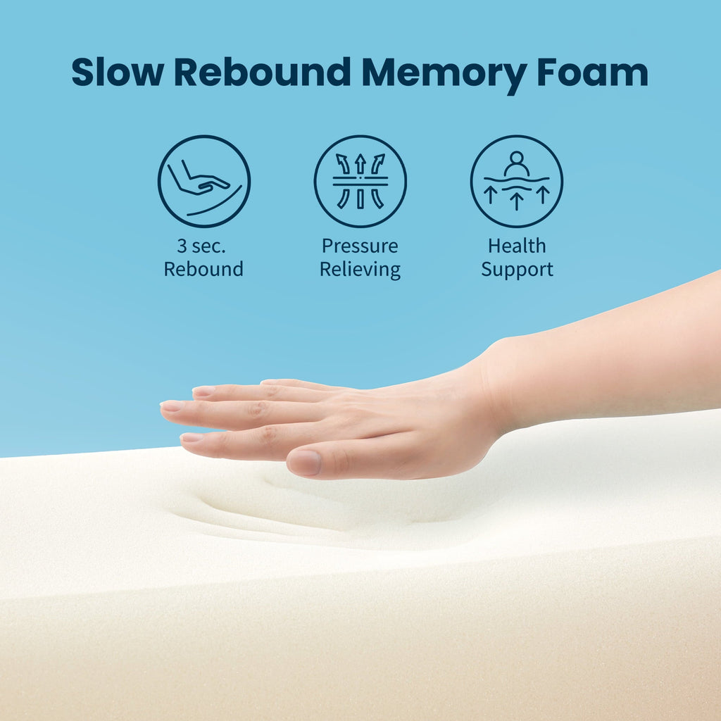 Hotel Collection Standard Cooling Memory Foam Pillow, Ergonomic Adjustable Orthopedic Contour Bed Pillows Neck Support for Side Back S... - Hotel Quality Plush Sleeping Pillows Detail
