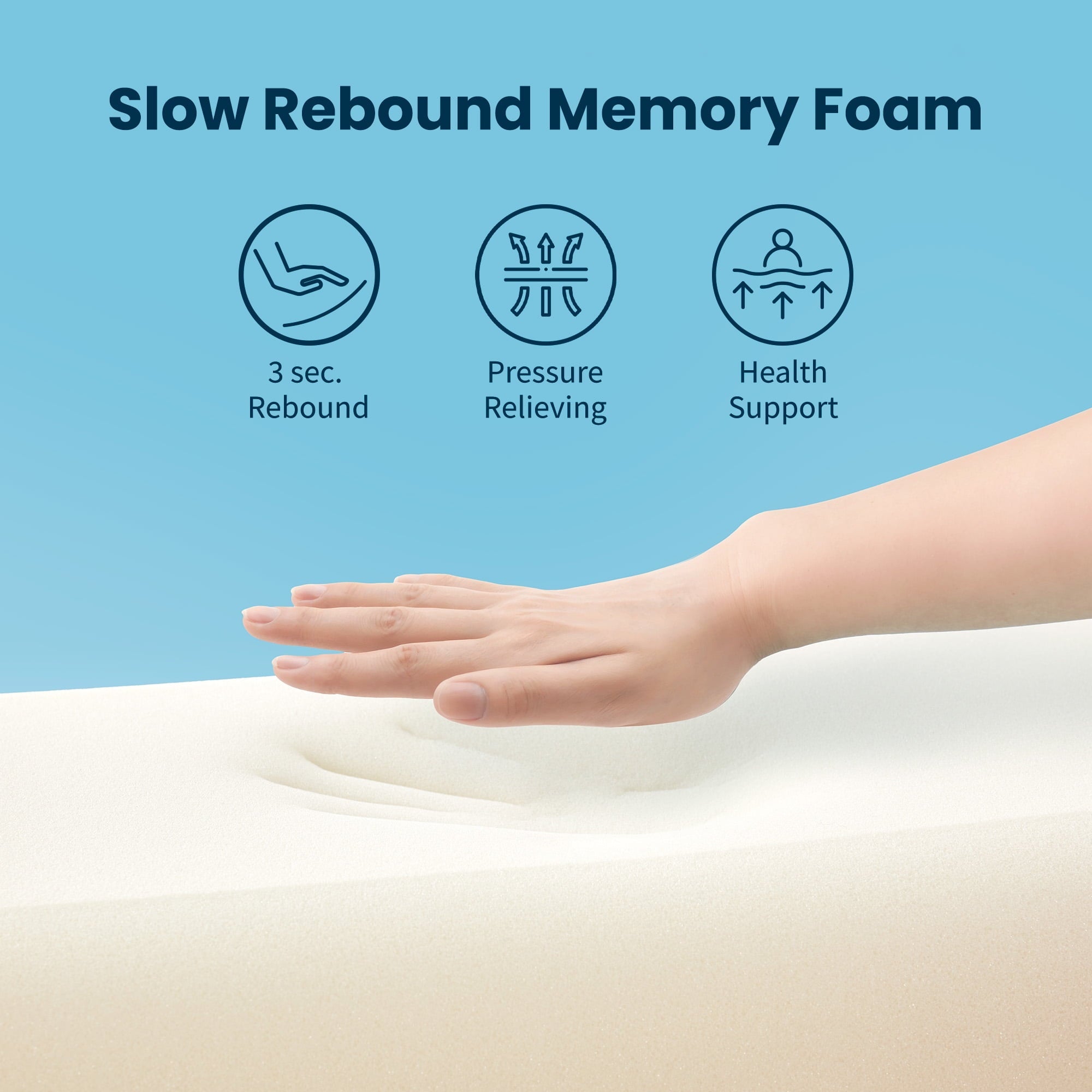 Hotel Collection Standard Cooling Memory Foam Pillow, Ergonomic Adjustable Orthopedic Contour Bed Pillows Neck Support for Side Back S... - Hotel Quality Plush Sleeping Pillows Detail