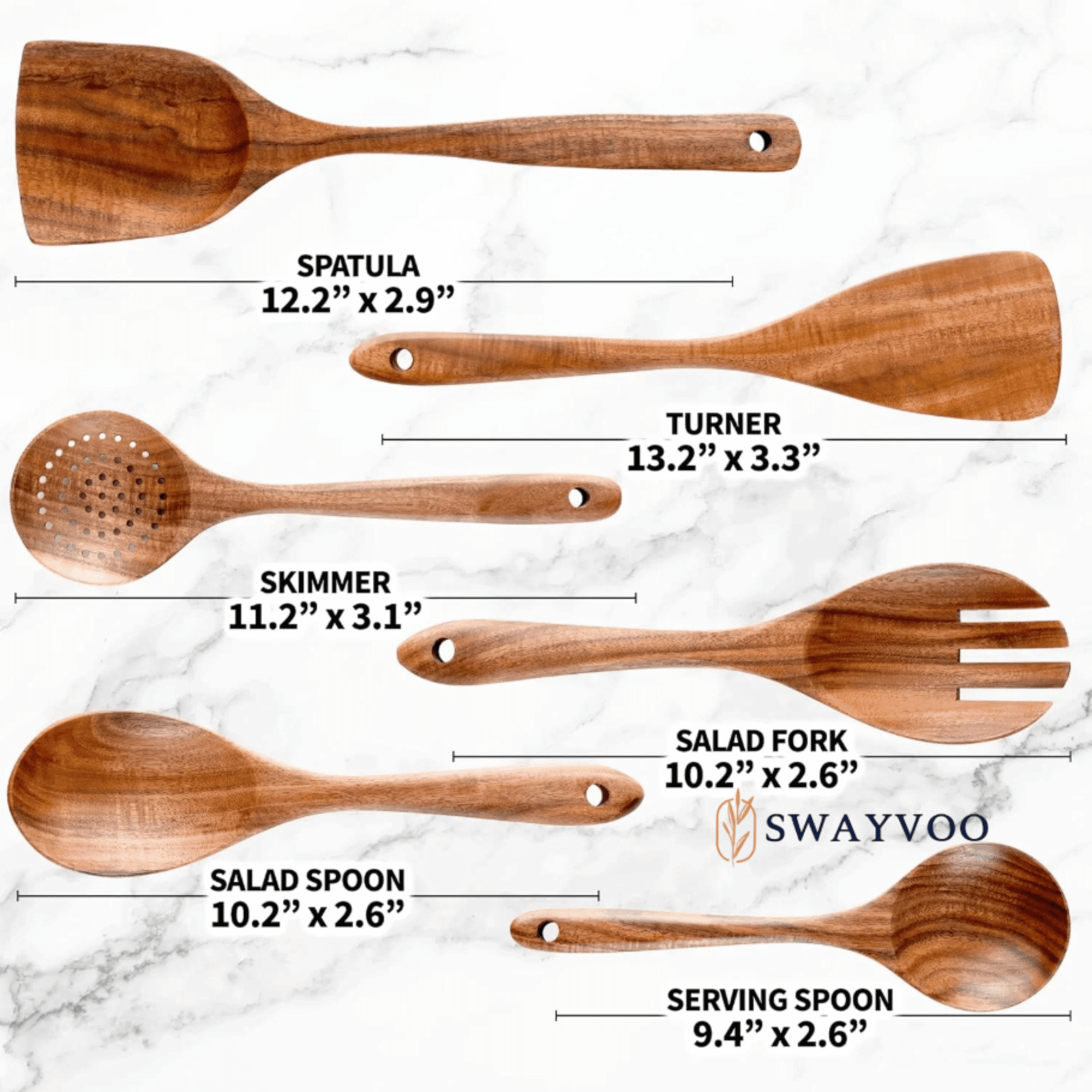 Seamless One-Piece Wooden Spoons for Cooking, 6-Piece 100% Natural Teak Wooden Utensils for Cooking — Heat Resistant, Non-Stick ... - Heat-Resistant Silicone Cooking Spatula Turner Detail