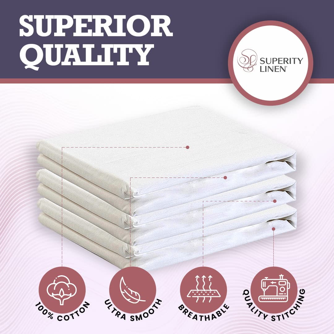 Ultra-Soft Oversized King Size Flat Sheet for Bed - 100% Cotton - Durable and Comfortable with 200 Thread Count - Soft, Breathea... - Breathable Egyptian Cotton Flat & Fitted Sheets Detail