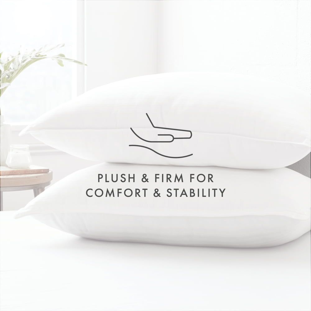 Ergonomic Memory Foam Bed Pillow 2-Pack Standard/Queen Size For All Sleep Styles - Back, Side and Stomach Sleepers - Hotel Quality Plush Sleeping Pillows Detail