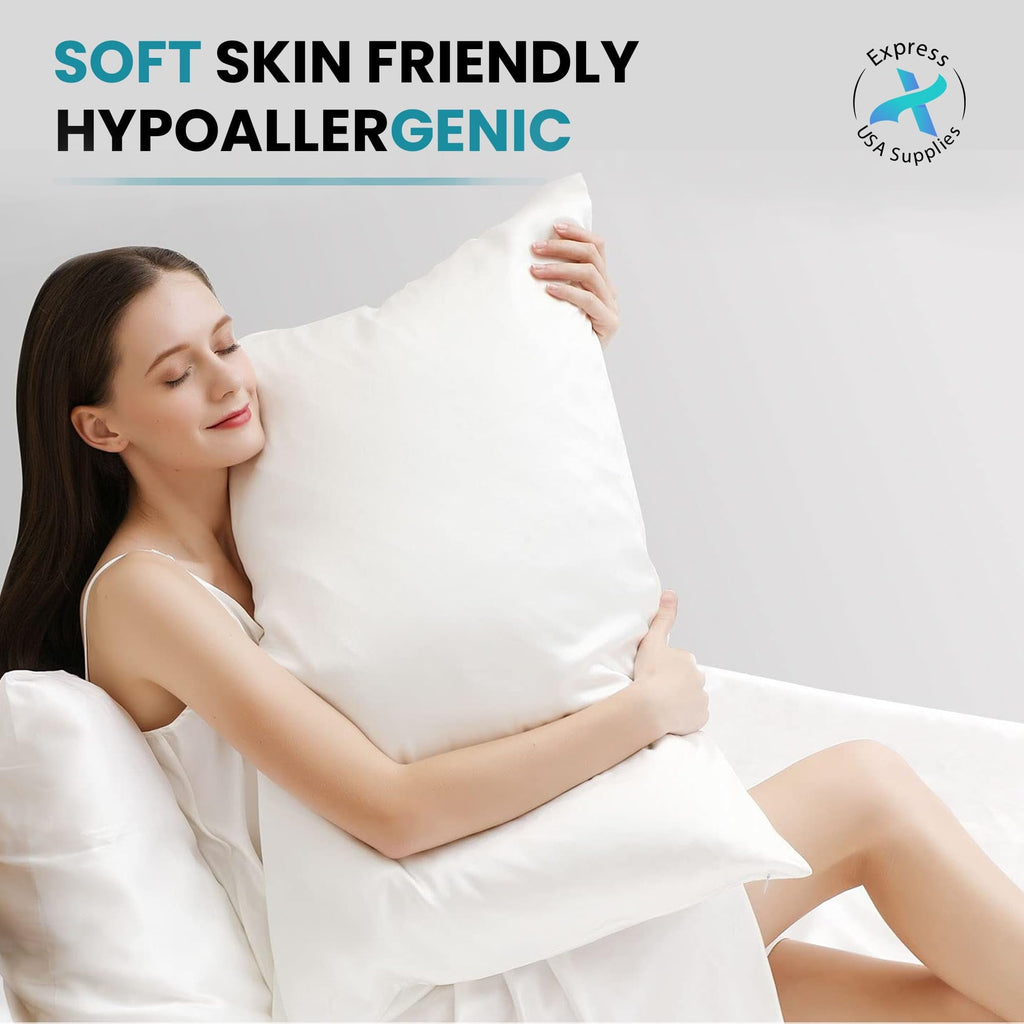 Fluffy Shredded 2-Pack Standard Bed Pillows – Soft, Breathable & Hypoallergenic for Better Sleep - Ergonomic Memory Foam Pillow for Neck Pain Support Detail