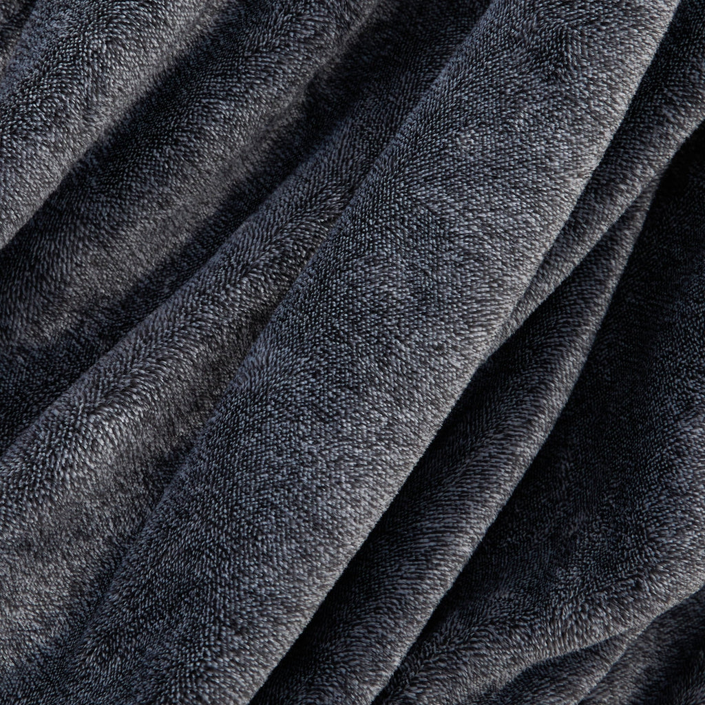 Decorative Knitted Plush Heathered Soft Oversized Throw Blanket, Gray - Lightweight Plush Warm Blanket for All Seasons Detail