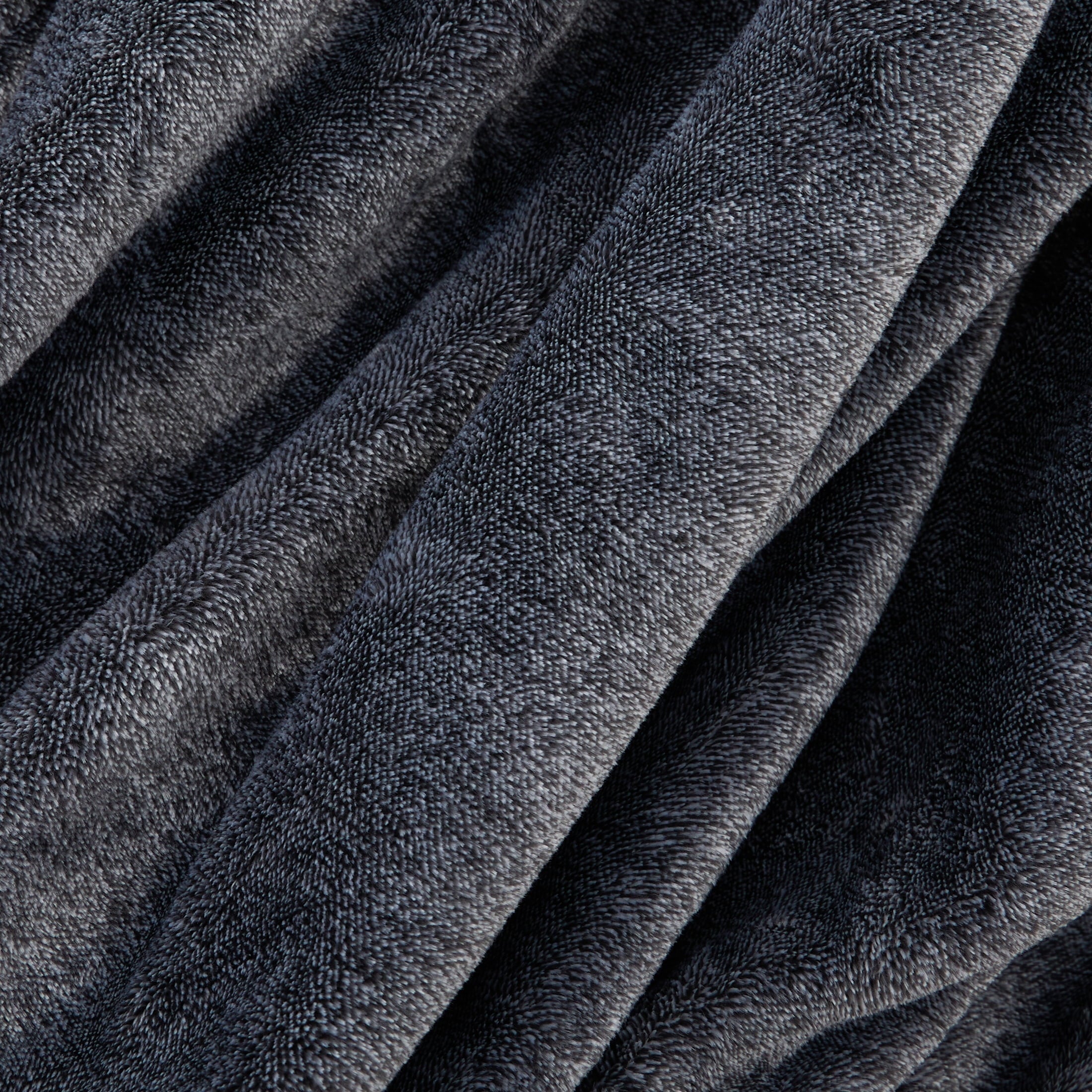 Decorative Knitted Plush Heathered Soft Oversized Throw Blanket, Gray - Lightweight Plush Warm Blanket for All Seasons Detail