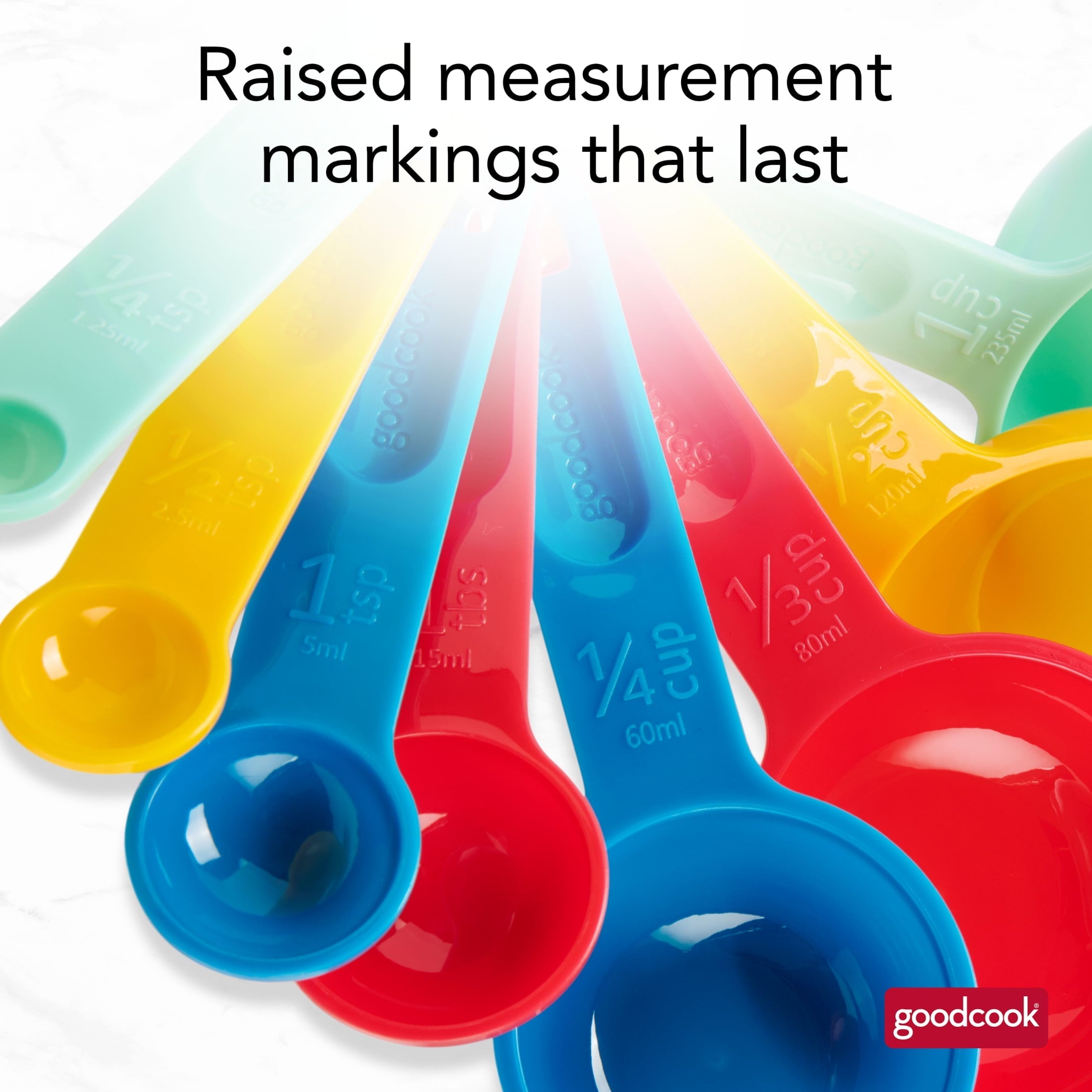 Time-Saving Measuring Cups And Spoons, Set Of 8 Nesting With Storage Ring - Innovative Kitchen Helper for Modern Cooking Detail