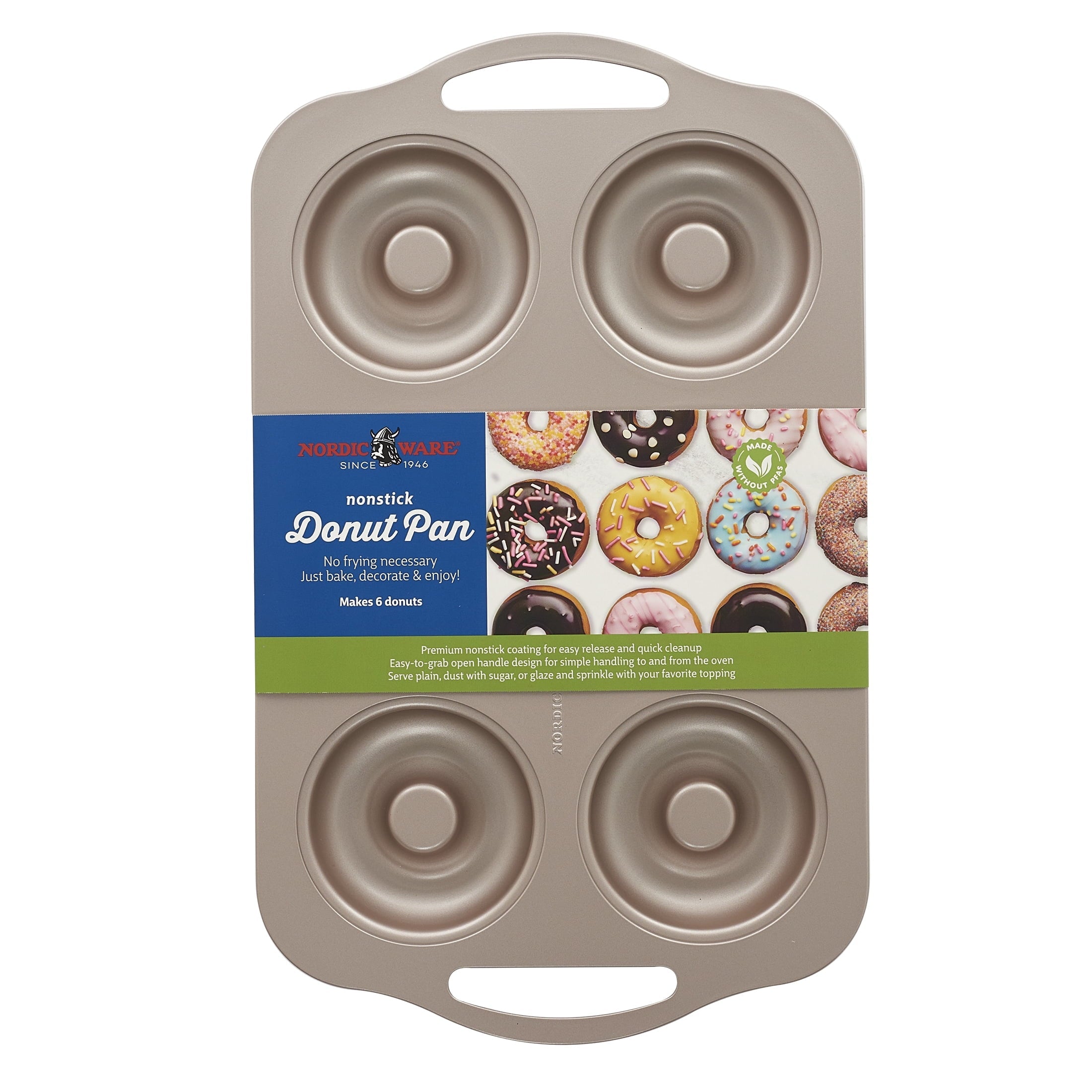 Ergonomic Manual 6 Cavity Nonstick Steel Donut Pan - Multi-Functional Manual Food Chopper & Slicer Detail