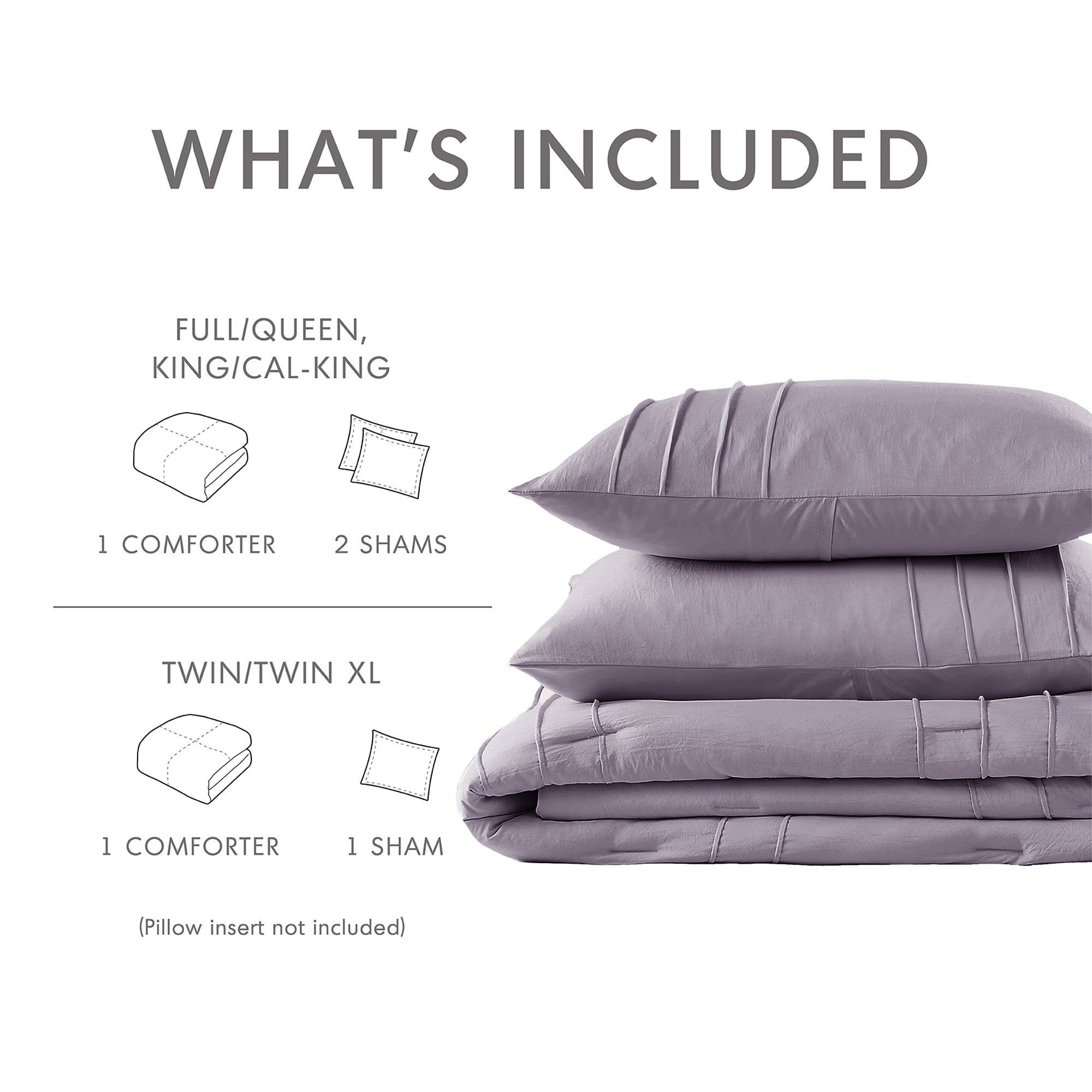 Hypoallergenic Cloud Full/Queen Comforter Set, Boho 3-Piece Pintuck Stitching Bedding Set, Soft Washed Pleated Bed Sets with Pillow Shams,... - Cloud-Like Soft Lightweight Bed Comforter Detail