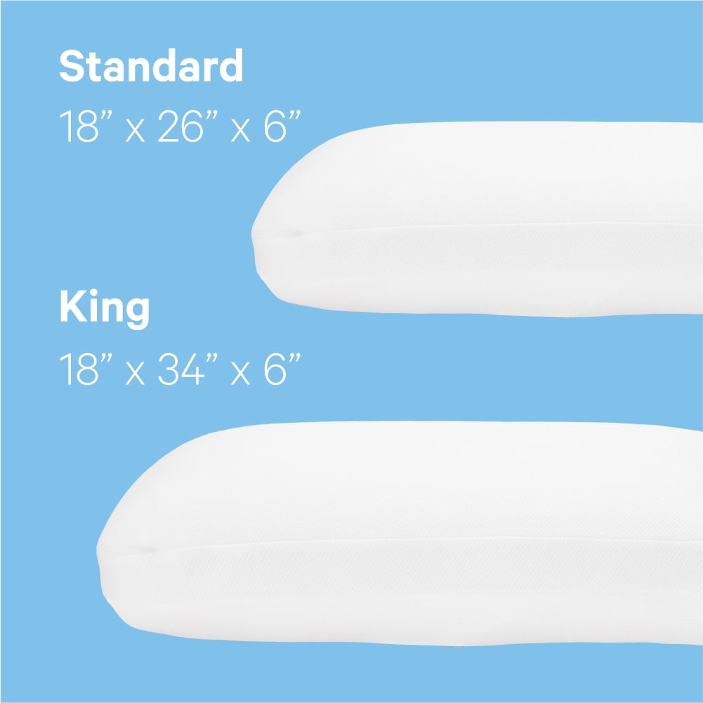 Hotel Collection Essential Cooling Foam Pillow, Standard - Ergonomic Memory Foam Pillow for Neck Pain Support Detail