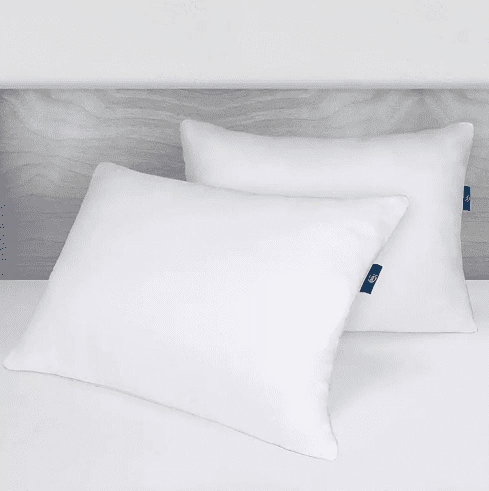 Fluffy Shredded Queen Microfiber Polyester Bed Pillows Hypoallergenic (2 Count) - Hotel Quality Plush Sleeping Pillows Detail