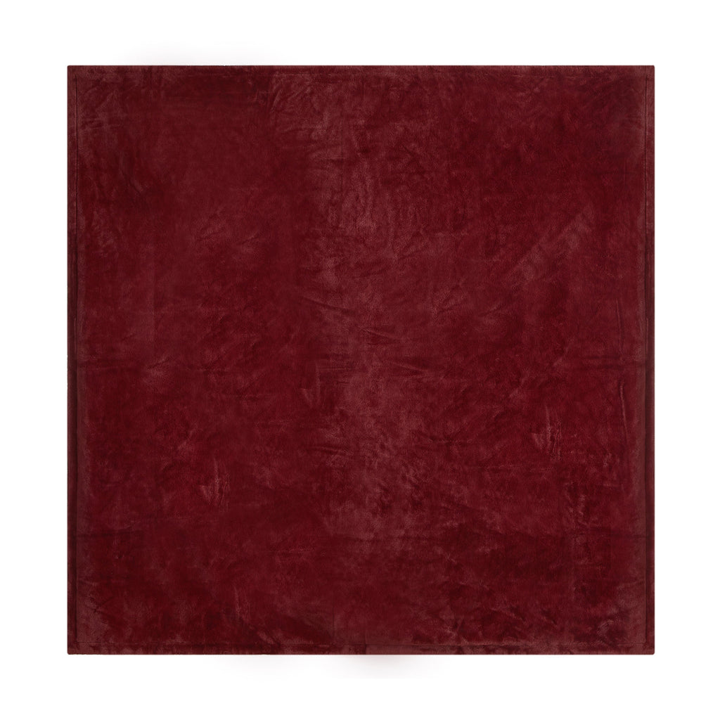 Reversible Sherpa Cozy Faux Fur Super Soft luxury Blanket, Full/Queen, Luscious Merlot - Luxury Knitted Decorative Throw Blanket with Fringes Detail