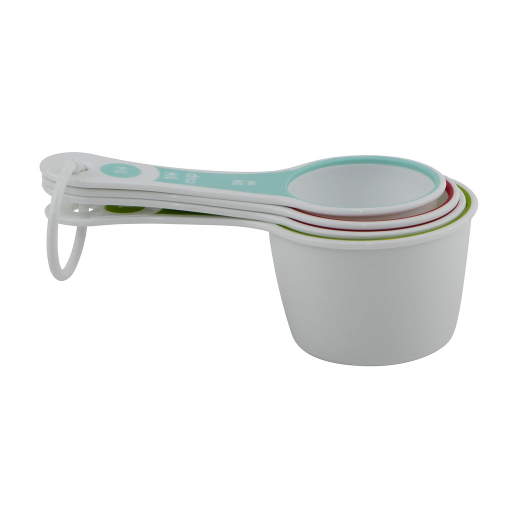Multi-Functional (3 pack) 4-Piece Measuring Cups Set, Multicolor - Premium Stainless Steel Garlic Presser & Peeler Detail