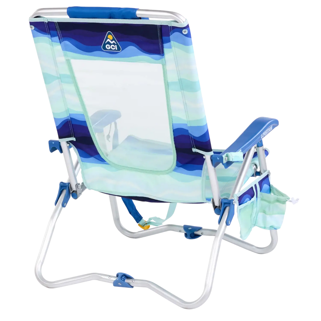 Backpack Travel Bi-Fold Beach Chair - Choice 601 - Rust-Resistant Aluminum Sand-Friendly Lounge Chair Detail