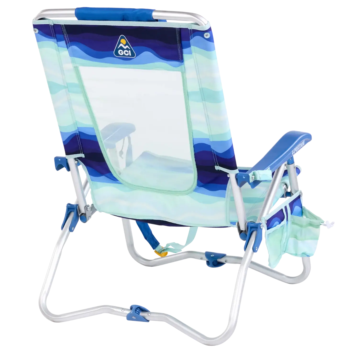 Backpack Travel Bi-Fold Beach Chair - Choice 601 - Rust-Resistant Aluminum Sand-Friendly Lounge Chair Detail