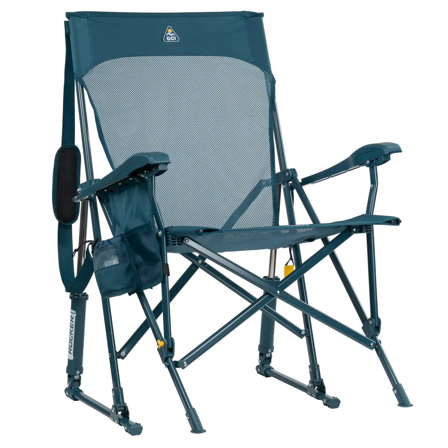 Smooth Motion BreezeRocker - Choice 504 - Freestyle Rocker Portable Outdoor Folding Chair - Teal