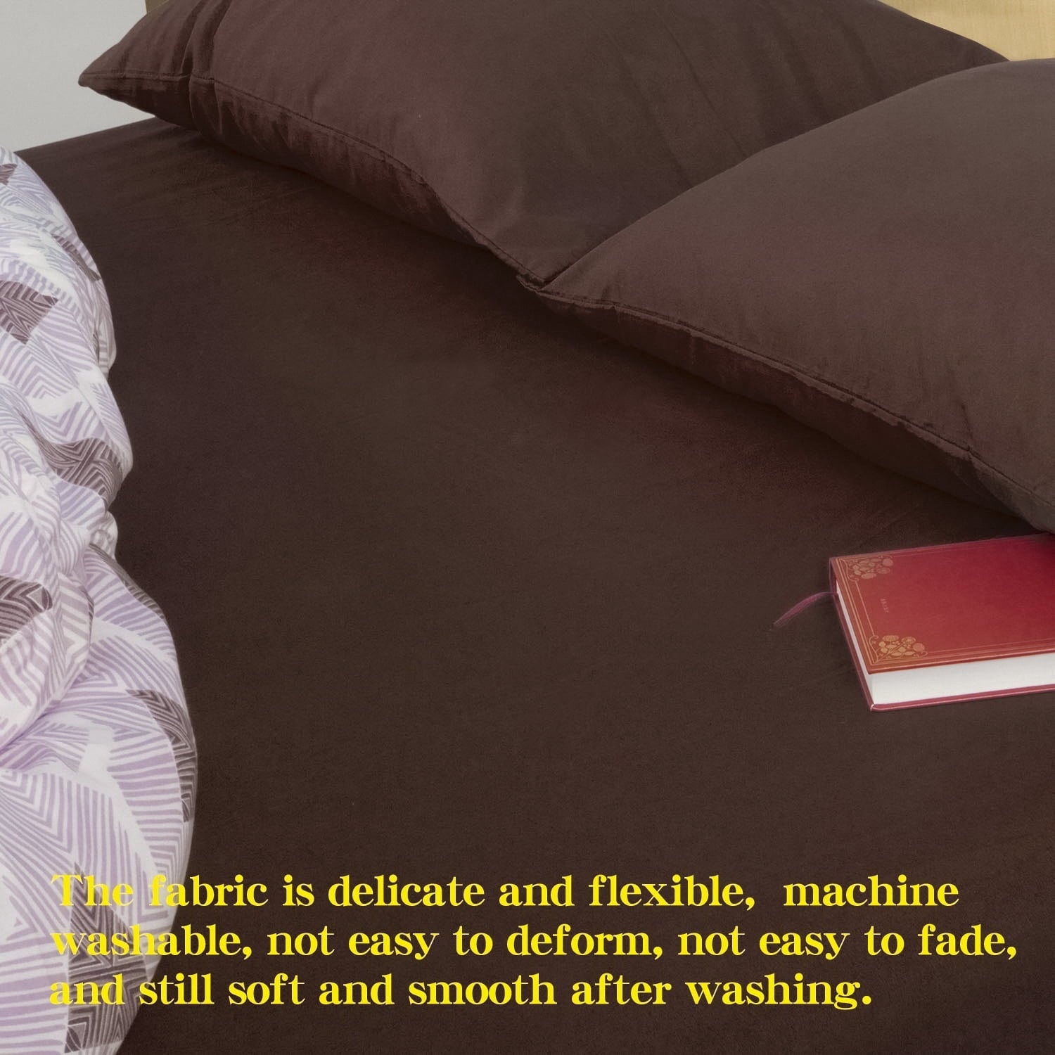 Breathable Luxury Premium 1800 Series Microfiber Queen Fitted Sheet with Deep Pocket, Ultra Soft and Breathable Fitted Bed Sheet, 60x80... - Premium Ultra-Soft Pillowcase Pair for Sleeping Detail