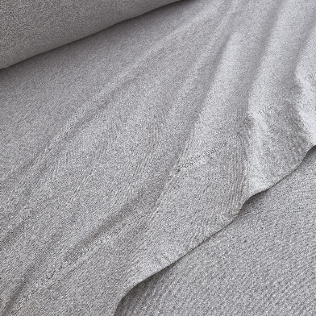 Ultra-Soft Jersey Knit Full Size Sheets 4pc|100% T-Shirt Cotton Blend Super Soft Breathable Jersey Sheets Full Size Bed, Stretch... - Premium Ultra-Soft Pillowcase Pair for Sleeping Detail