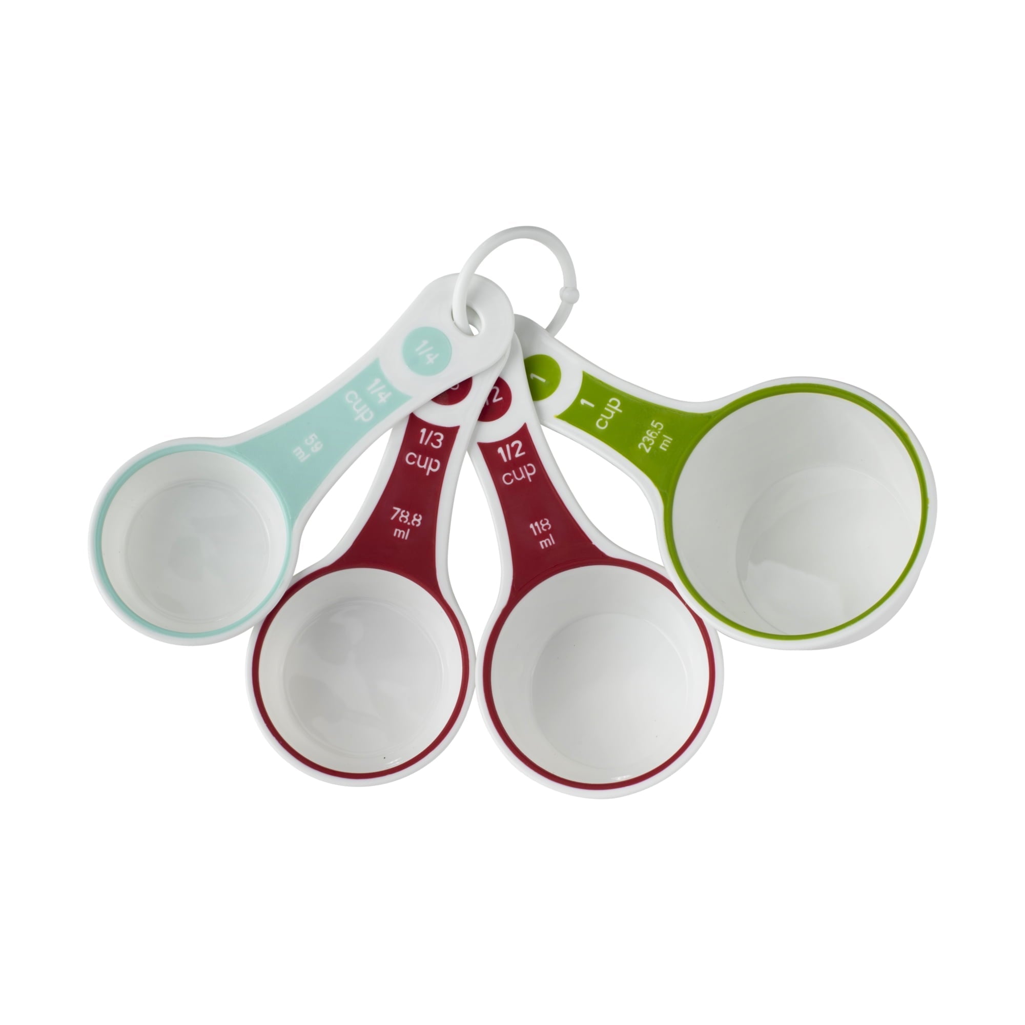 Multi-Functional (3 pack) 4-Piece Measuring Cups Set, Multicolor - Premium Stainless Steel Garlic Presser & Peeler Detail