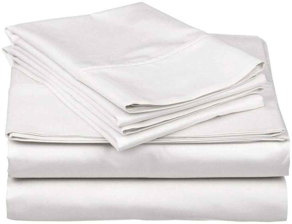 Premium Egyptian Cotton Top Split King 100% Egyptian Cotton 1000 Thread Count, Adjustable Beds -Top Split King Sheets Sets (4 Pcs) Split Down... - Premium Ultra-Soft Pillowcase Pair for Sleeping Detail