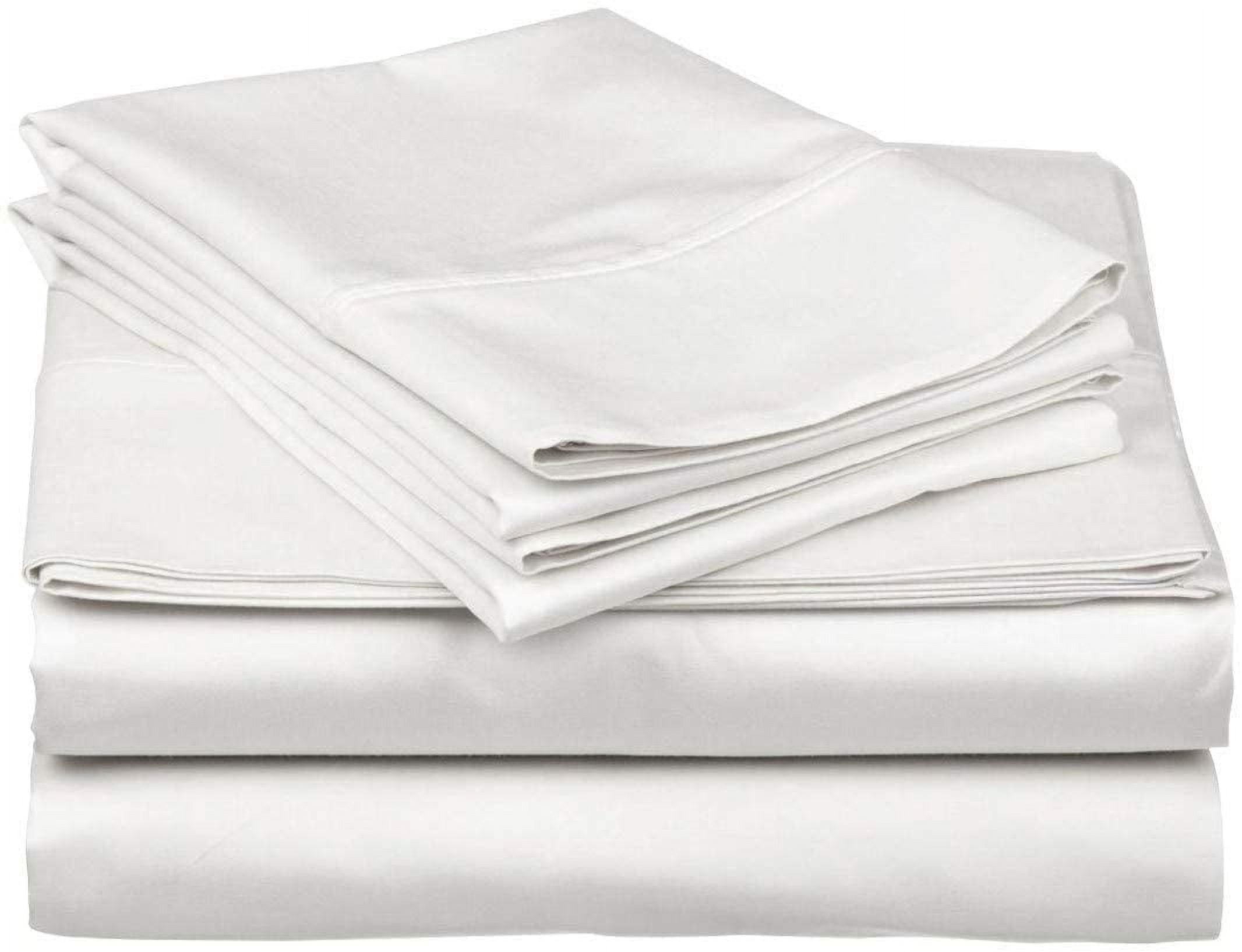 Premium Egyptian Cotton Top Split King 100% Egyptian Cotton 1000 Thread Count, Adjustable Beds -Top Split King Sheets Sets (4 Pcs) Split Down... - Premium Ultra-Soft Pillowcase Pair for Sleeping Detail