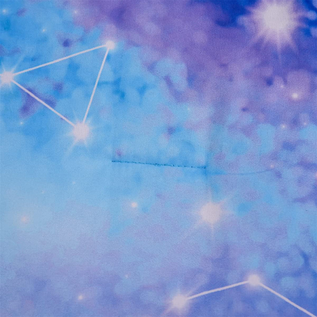 Heavyweight Warmth Tie Dye Constellation Ombre Comforter Set Twin Gradient Galaxy Bedding Set Blue Purple - Hypoallergenic Ultra-Fluffy Quilt for Winter Detail