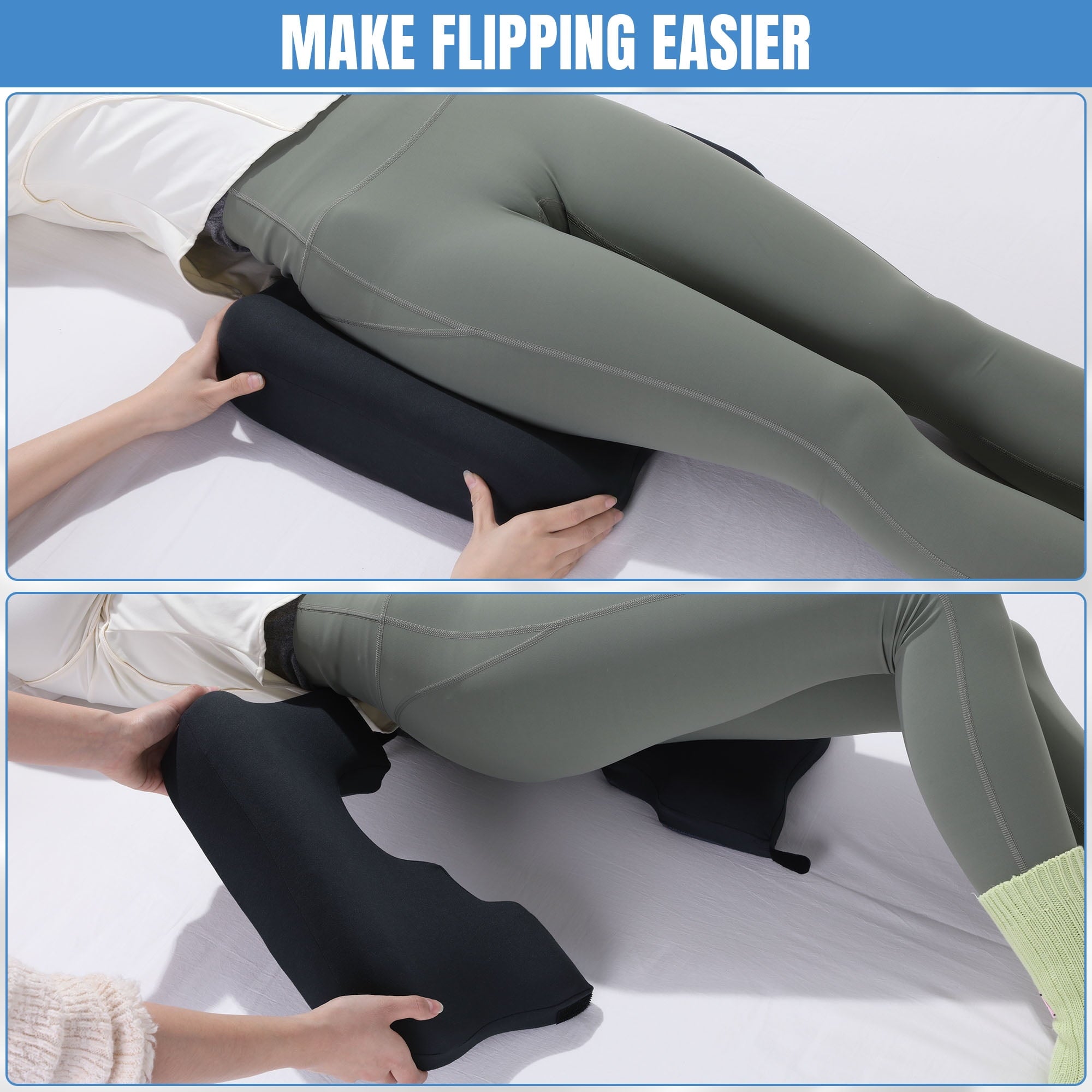 Ergonomic Memory Foam Memory Foam Bed Sore Cushions for Butt, Bedsore Pressure Relief Pillow for Sleeping and Sitting,Cushion for Bed Sores... - Hotel Quality Plush Sleeping Pillows Detail