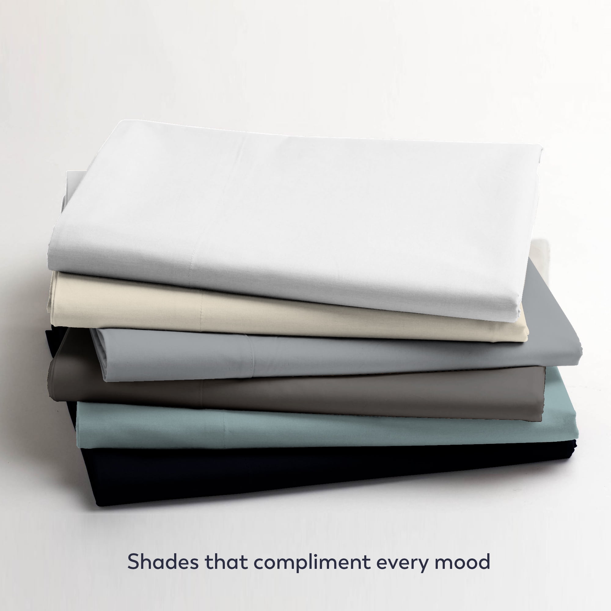 Breathable Luxury Soft Finish Microfiber Percale Queen Bed Sheet Set – 4-Piece Lightweight, Wrinkle-Resistant, Quick-Dry, Light Gray - Cooling Hotel Quality Bedding Sheets and Pillowcases Detail