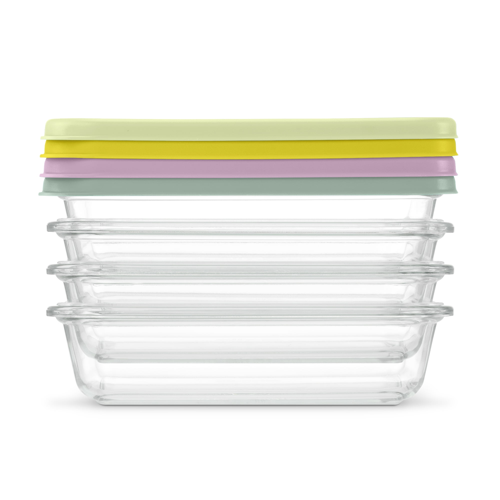 Playful Geometric Everyday 4.5 Cup Glass Meal Prep Set - Fun Food Fidget Cookie Squishable Toy Detail