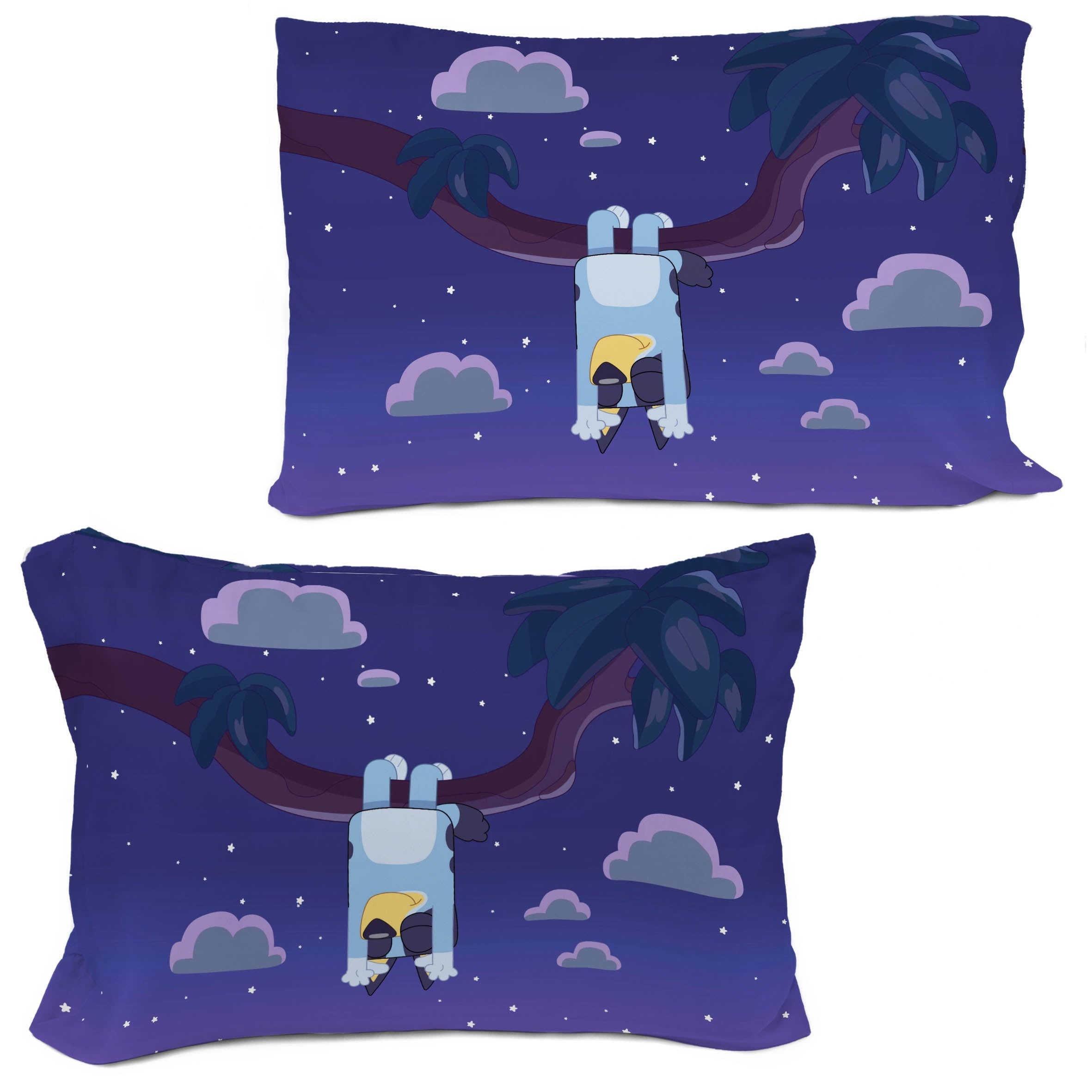Fluffy Down Alternative Dream Kids 2 Piece Blue Reversible Comforter and Pillowcase Bedding Set, Twin/Full - Hypoallergenic Ultra-Fluffy Quilt for Winter Detail