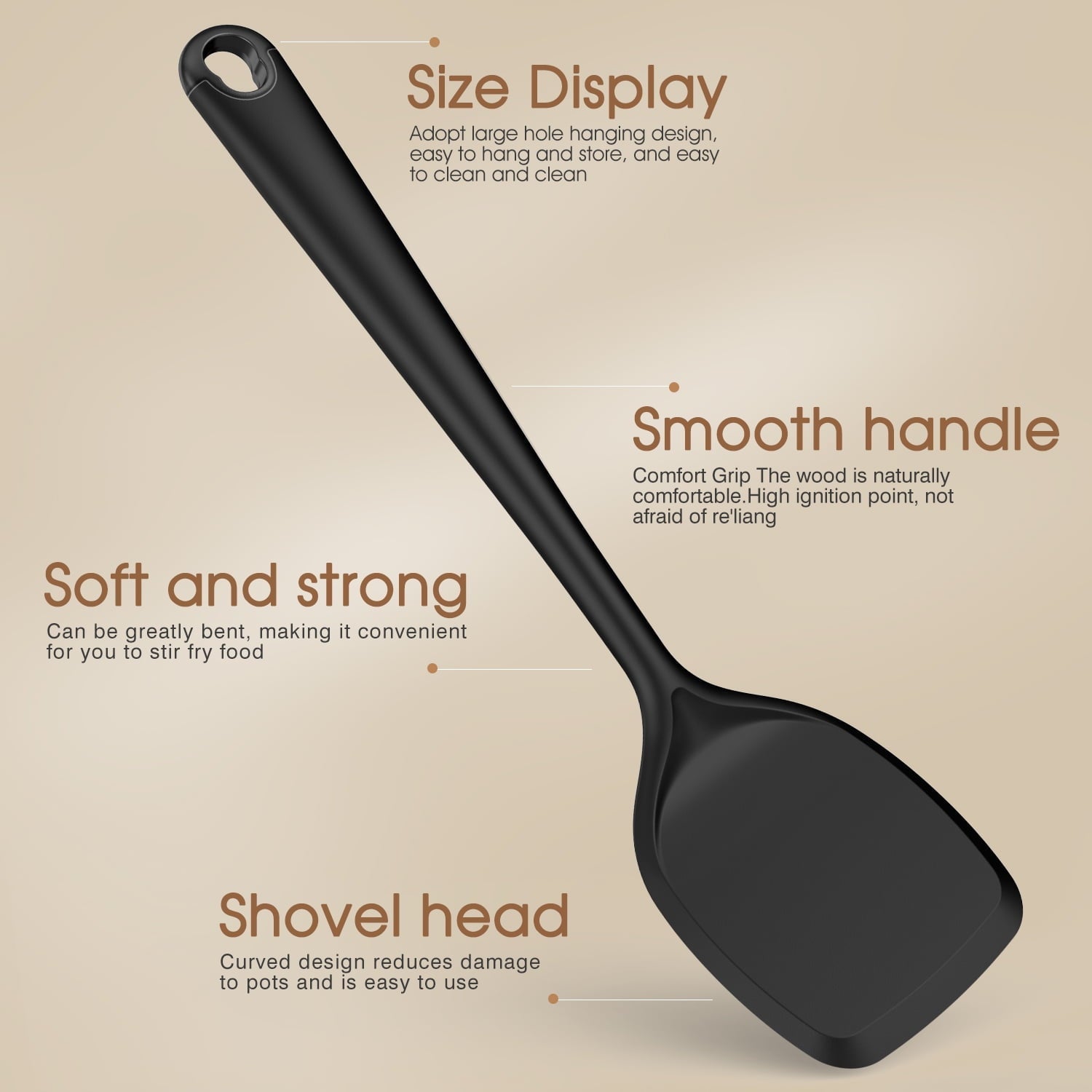 Professional Grade Silicone Kitchen Utensils Set, 600°F Heat Resistant Silicone Cooking Utensils, Spatula, Spoon, Whisk, Tongs, Kitchen ... - High-Precision Culinary Tool for Baking & Cooking Detail