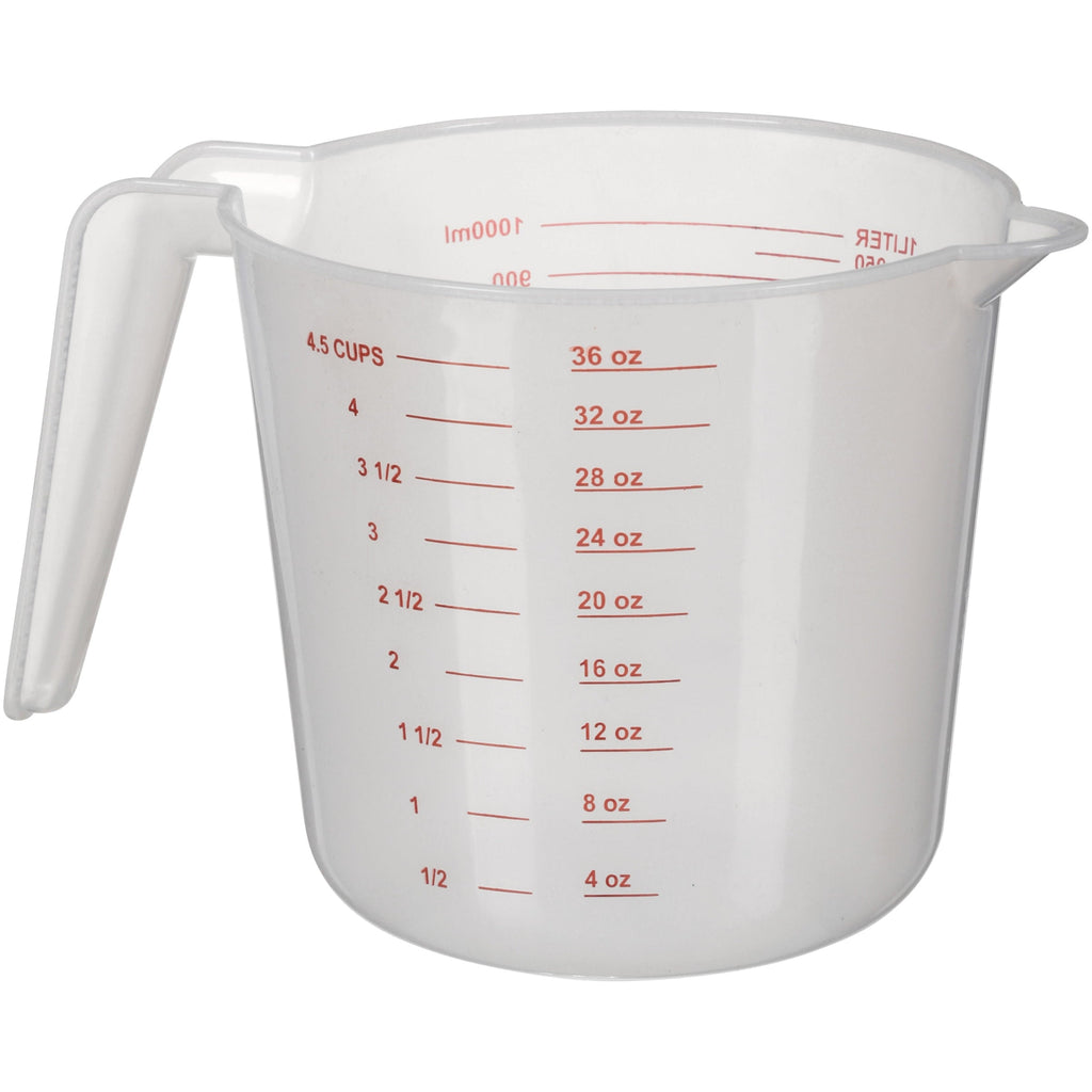 Premium Kitchen (12 pack) 4 Cup PP Plastic Measuring Cup, 32 oz, Clear - Innovative Kitchen Helper for Modern Cooking Detail