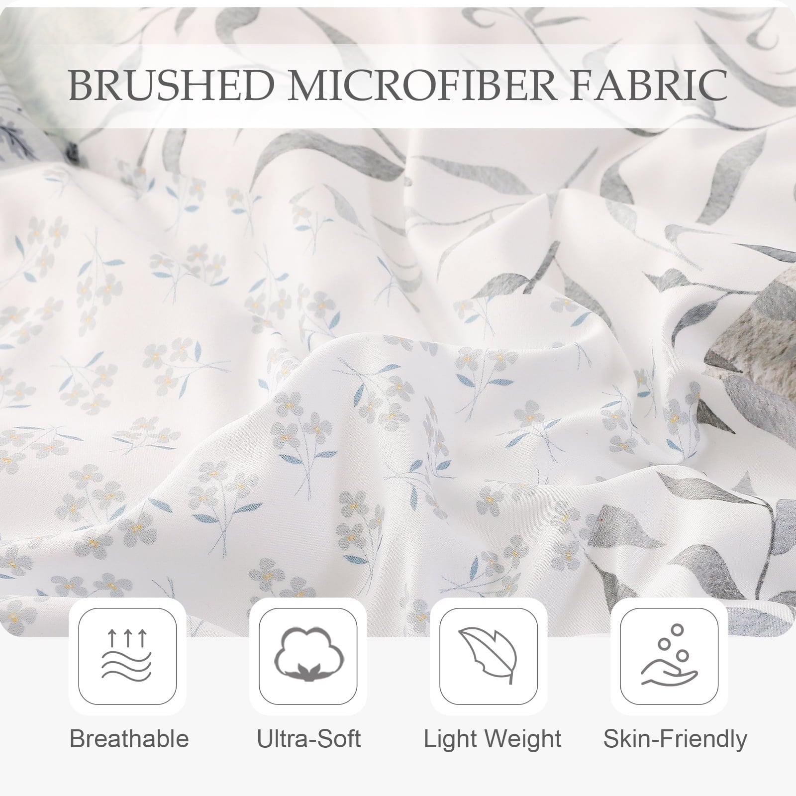 Fluffy Down Alternative 3-Piece Patchwork King Size Comforter Set, Microfiber Bedding Down Alternative Comforter for All Seasons with 2 Pillo... - Luxurious Quilted Duvet Cover Set Detail