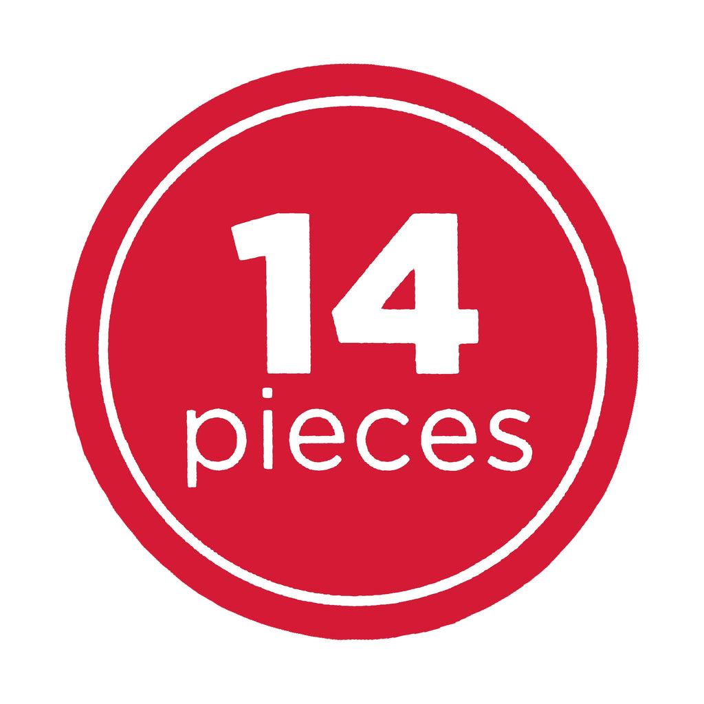 Multi-Functional Metal Shaped Cookie Cutters Set, 14 Pieces - Kitchen Gadget Tool for Quick Food Prep Detail