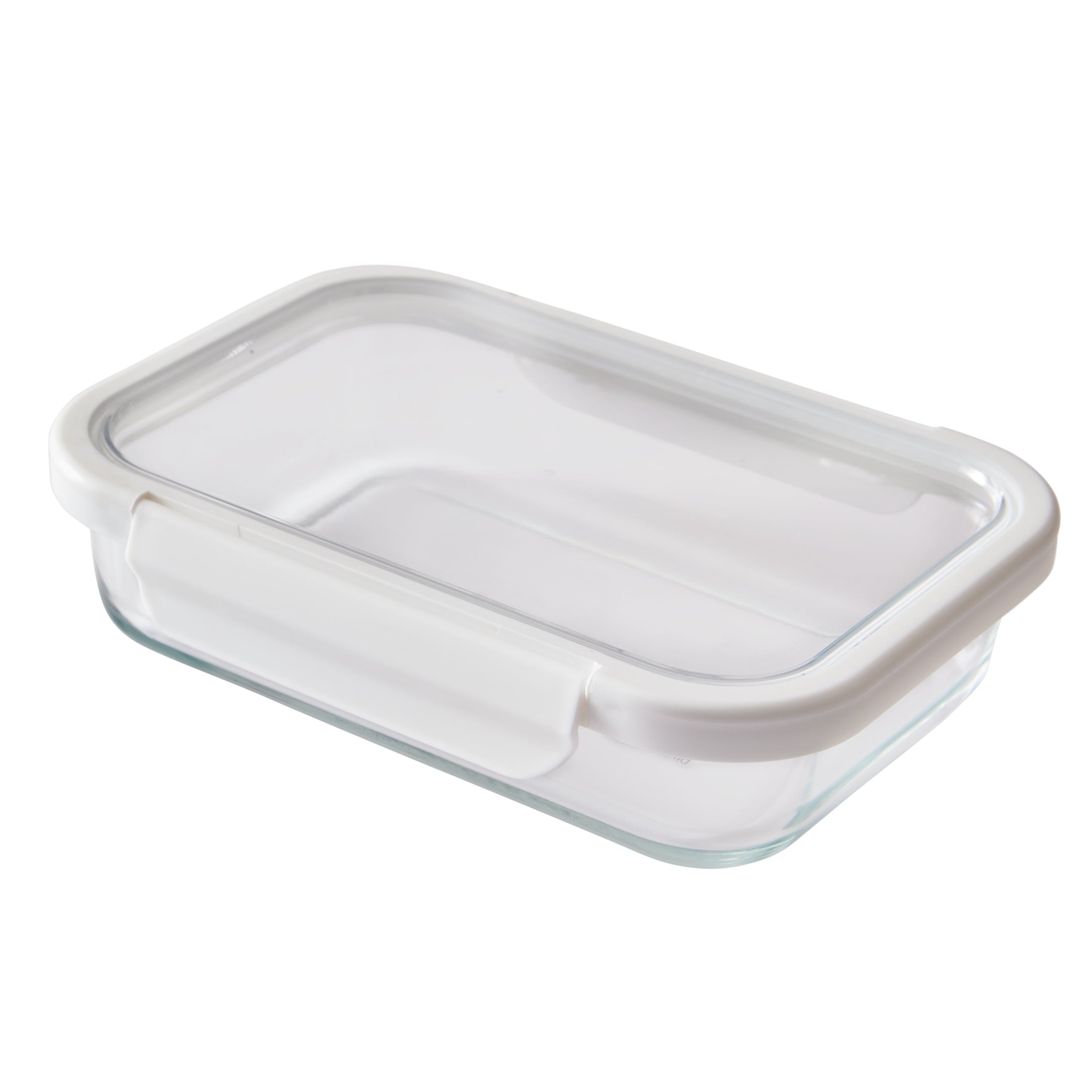Playful Geometric 2.3Cup Rectangle Glass Food Storage Container with Tritan Lid. Set of 2, 4 Pieces, Best Used f... - Deliciously Soft Cupcake Sensory Glob Detail