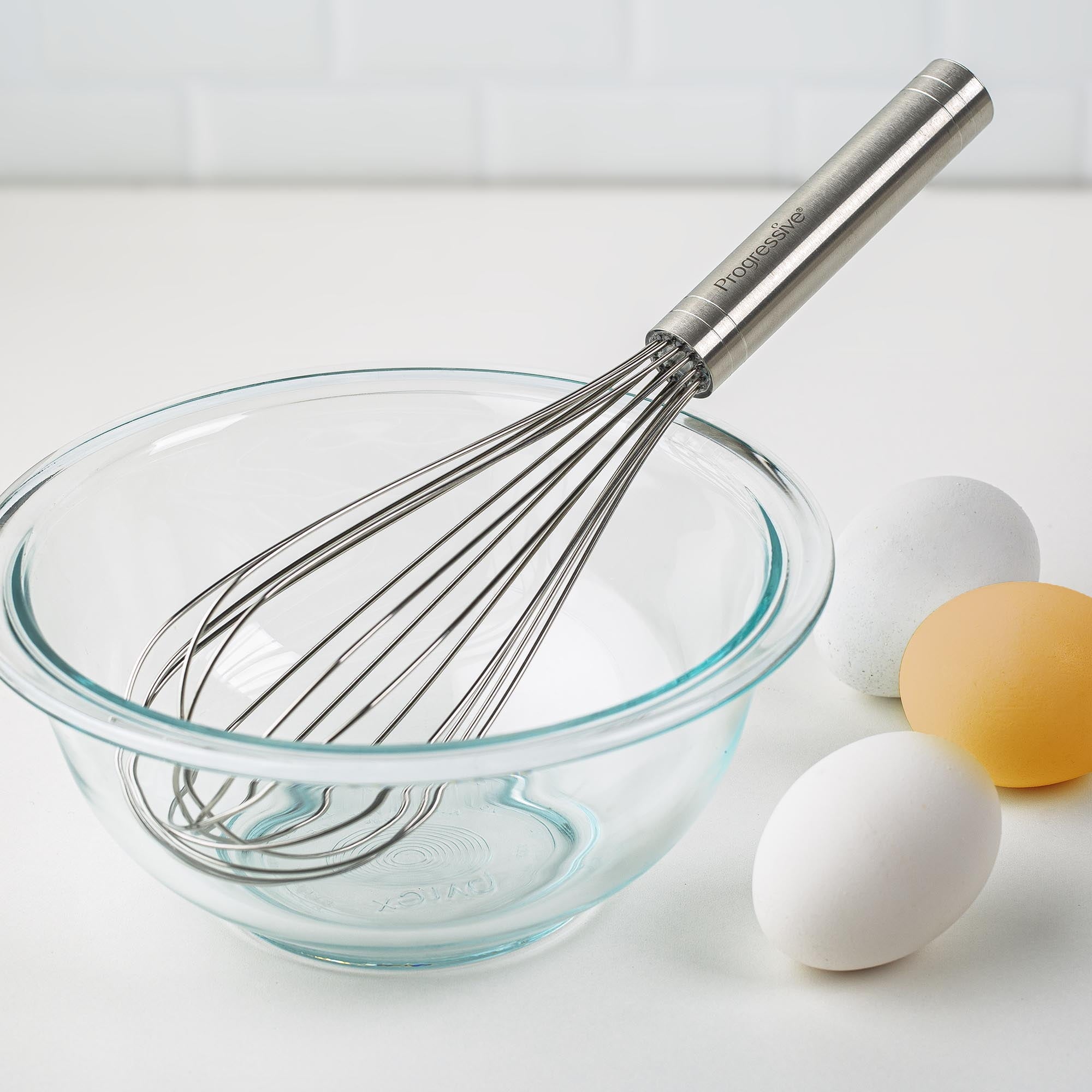 Ergonomic Manual 10" Stainless Steel Balloon Whisk - Kitchen Gadget Tool for Quick Food Prep Detail