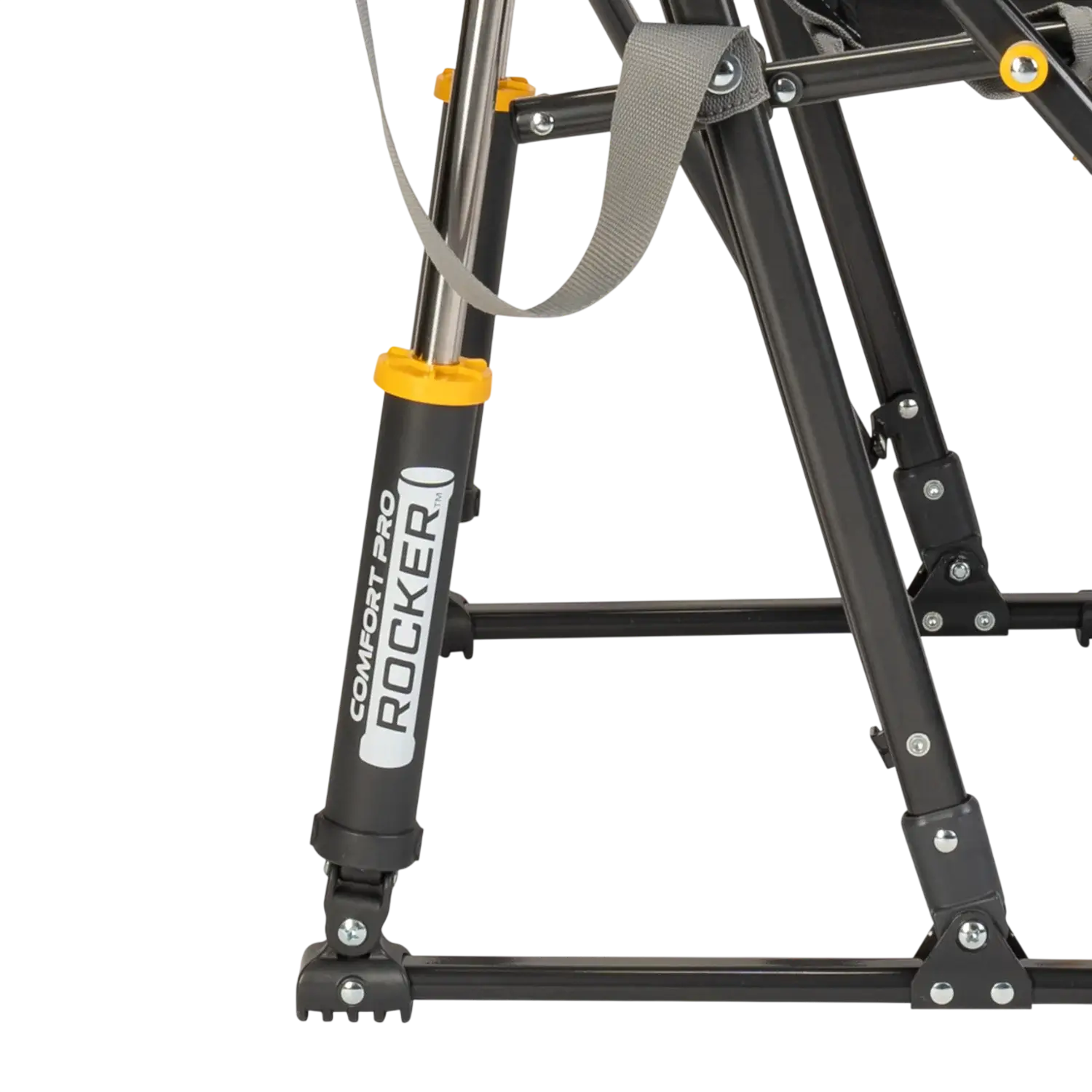 Luxury Camp Comfort Pro Rocker - Choice 375 - Heavy-Duty Kickback Rocker with Beverage Holder Detail
