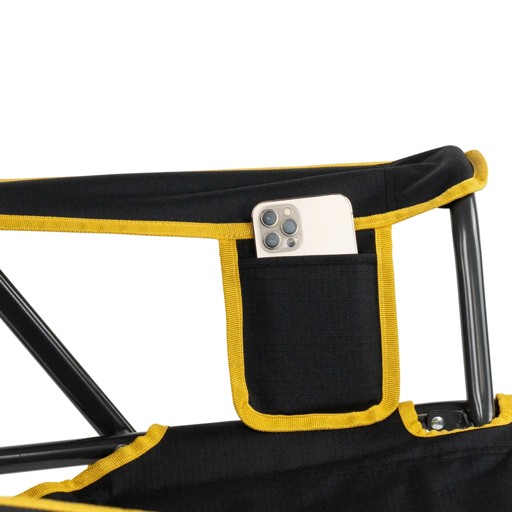 Patented Spring-Action College Comfort Pro Rocker - Iowa Hawkeyes - Choice 249 - Freestyle Rocker Portable Outdoor Folding Chair Detail