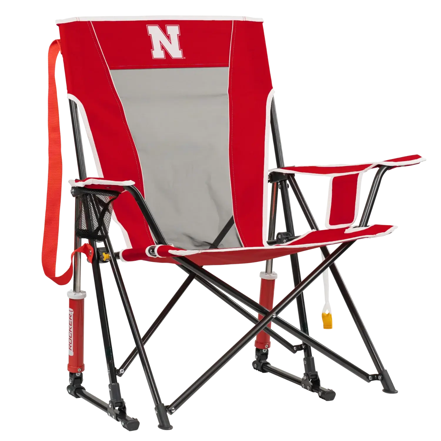Smooth Motion College Comfort Pro Rocker - Nebraska Cornhuskers - Choice 161 - RoadTrip Rocker Smooth Motion Camp Chair - Default Title