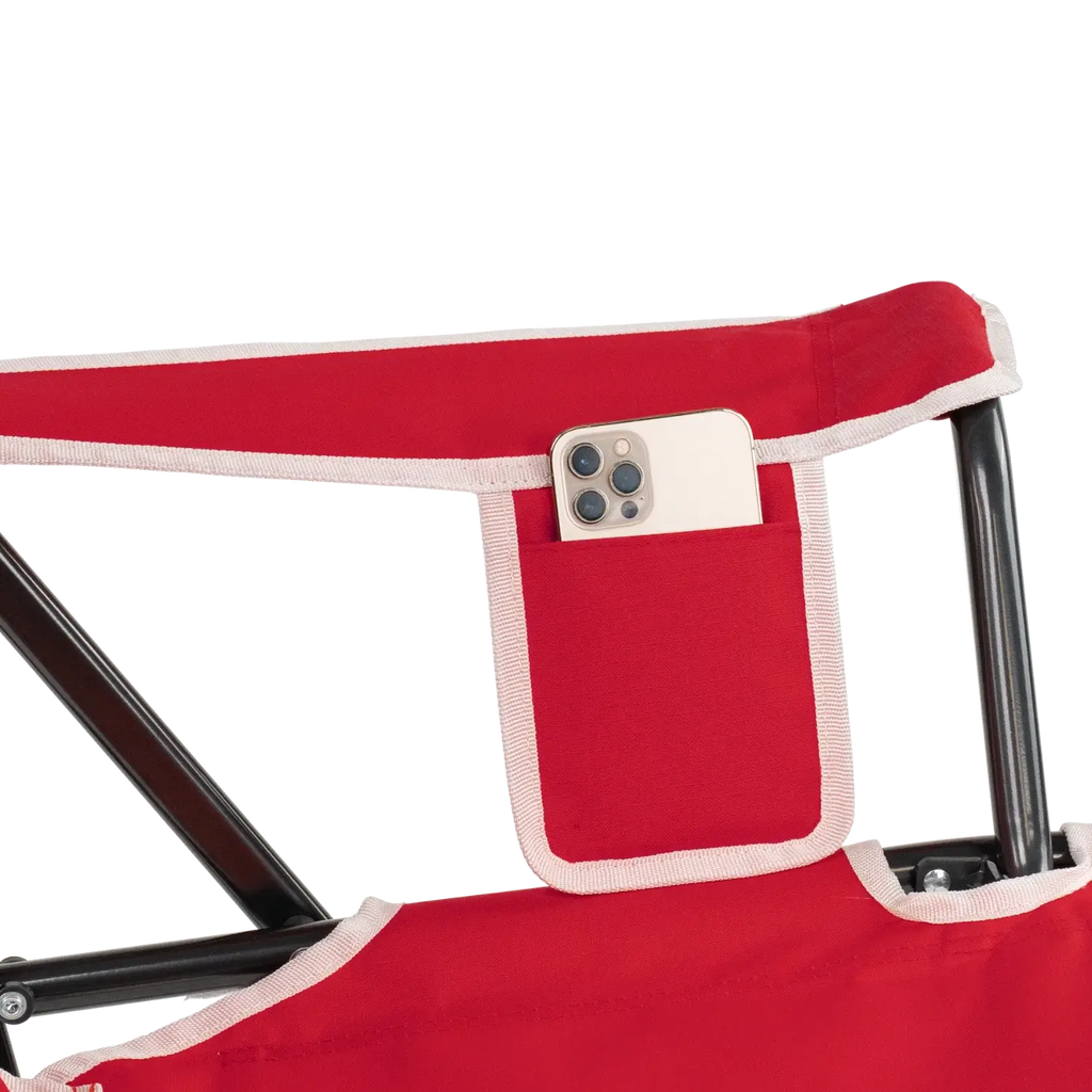 Smooth Motion College Comfort Pro Rocker - Nebraska Cornhuskers - Choice 161 - RoadTrip Rocker Smooth Motion Camp Chair Detail