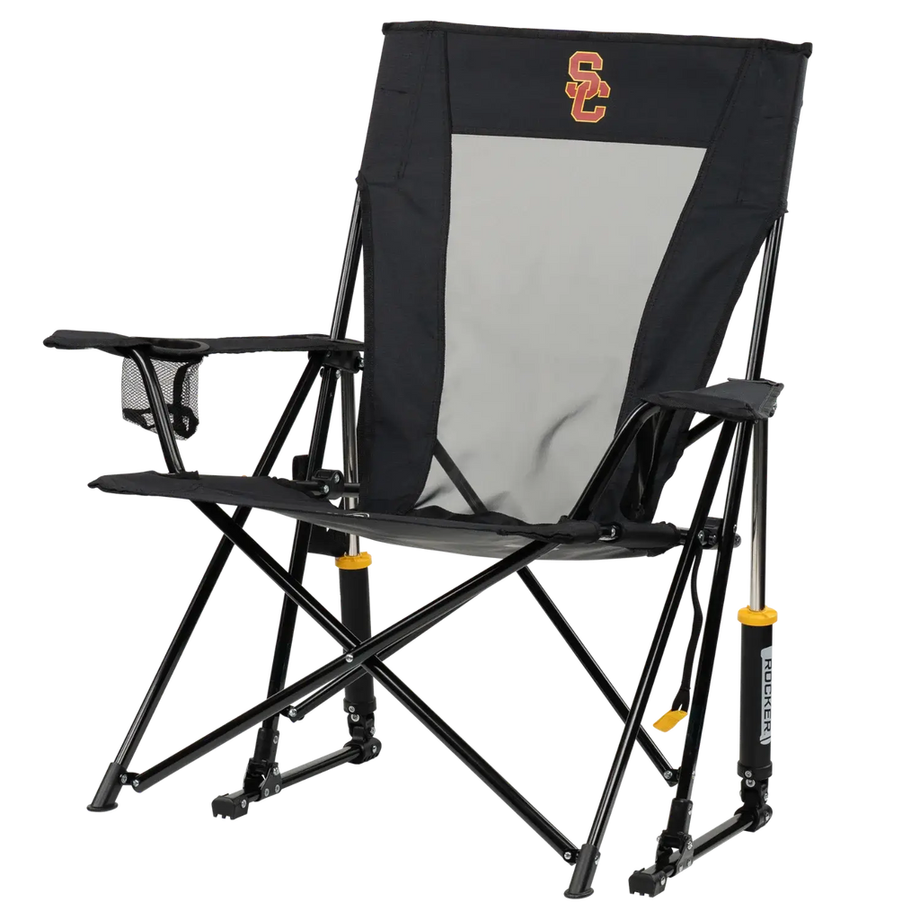 Heavy-Duty Freestyle College Comfort Pro Rocker - USC Trojans - Choice 856 - Freestyle Rocker Portable Outdoor Folding Chair Detail