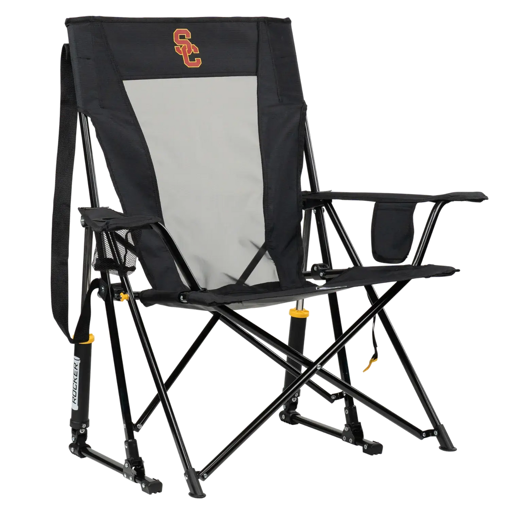 Heavy-Duty Freestyle College Comfort Pro Rocker - USC Trojans - Choice 856 - Freestyle Rocker Portable Outdoor Folding Chair - Default Title