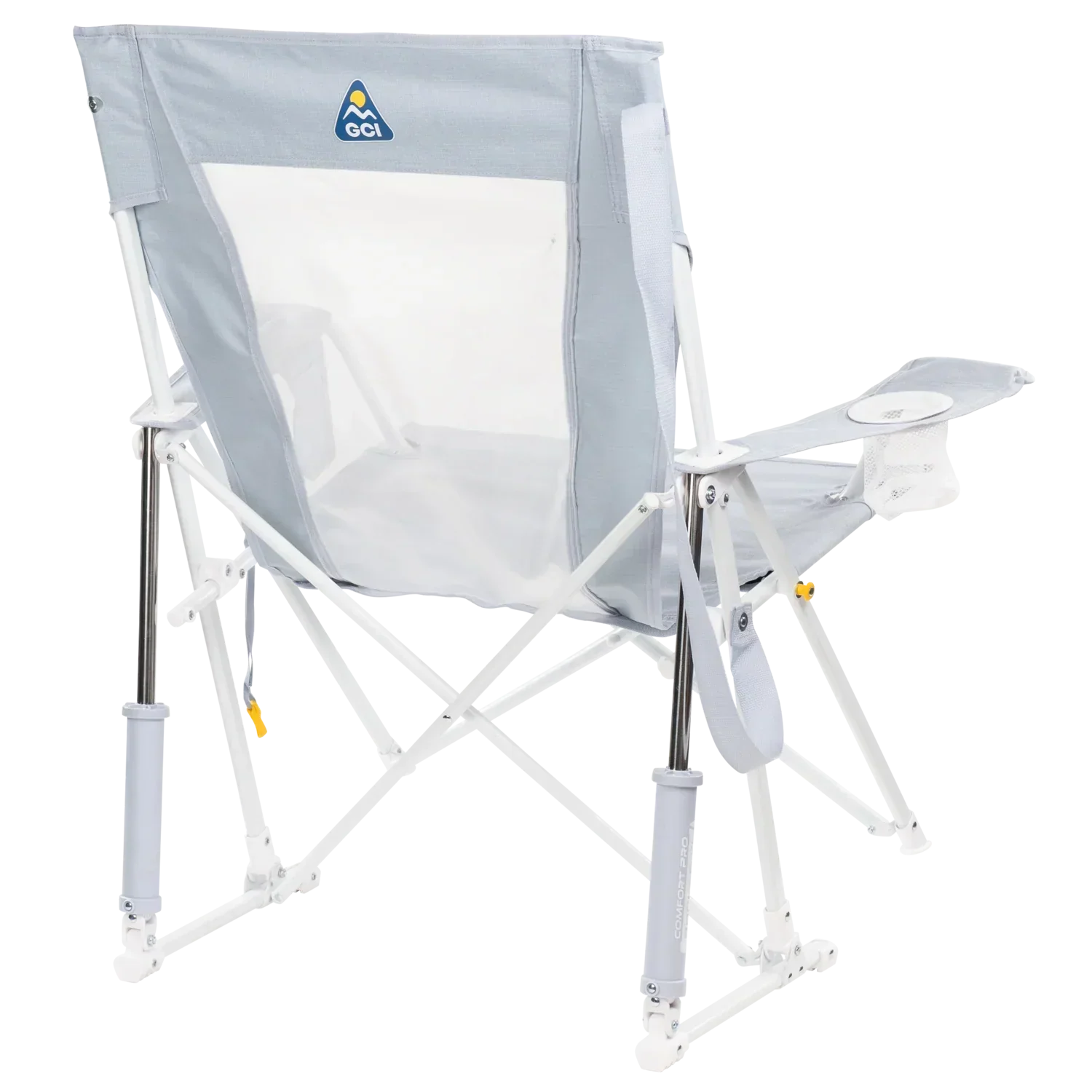 Premium All-Weather Comfort Pro Rocker XL - Choice 107 - Patented Spring-Action Rocking Chair for Camping Detail
