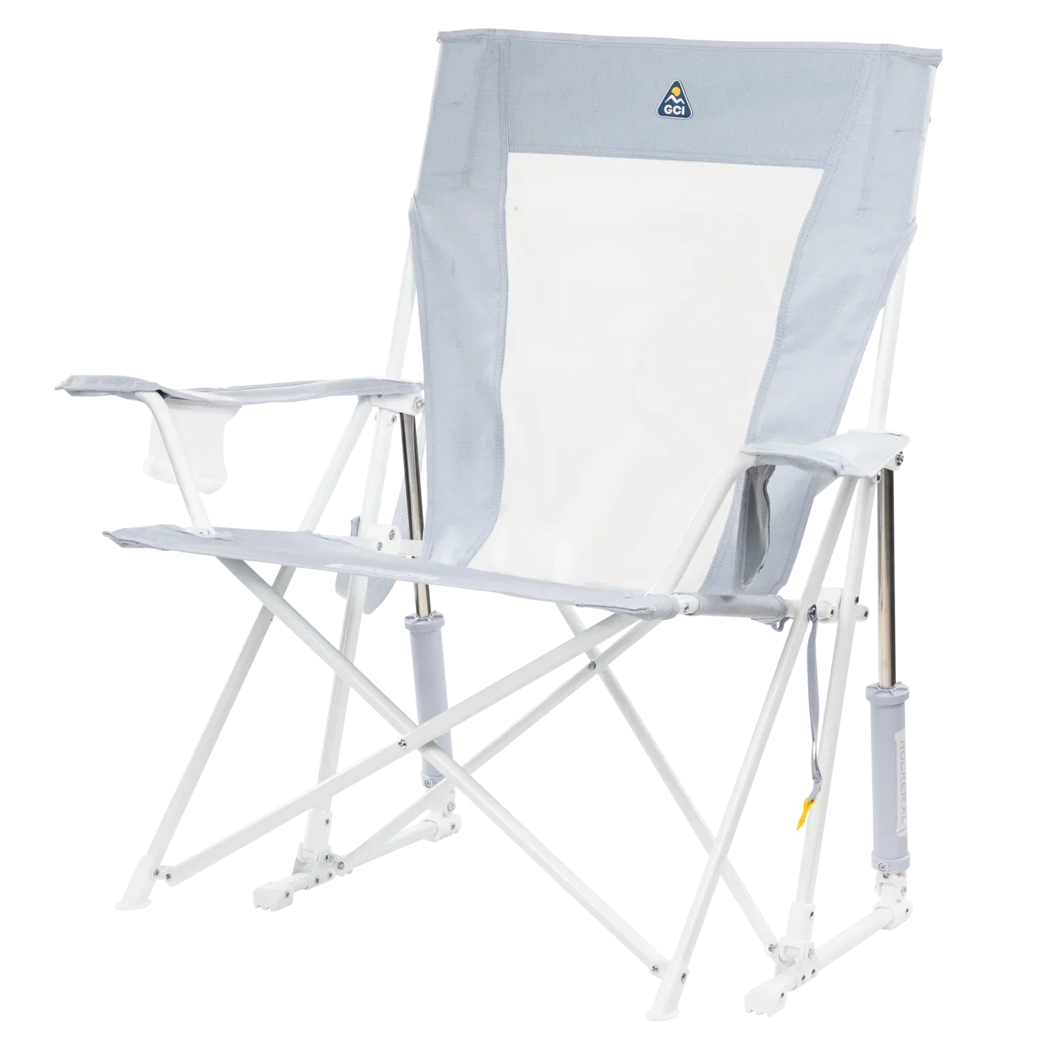 Premium All-Weather Comfort Pro Rocker XL - Choice 107 - Patented Spring-Action Rocking Chair for Camping Detail